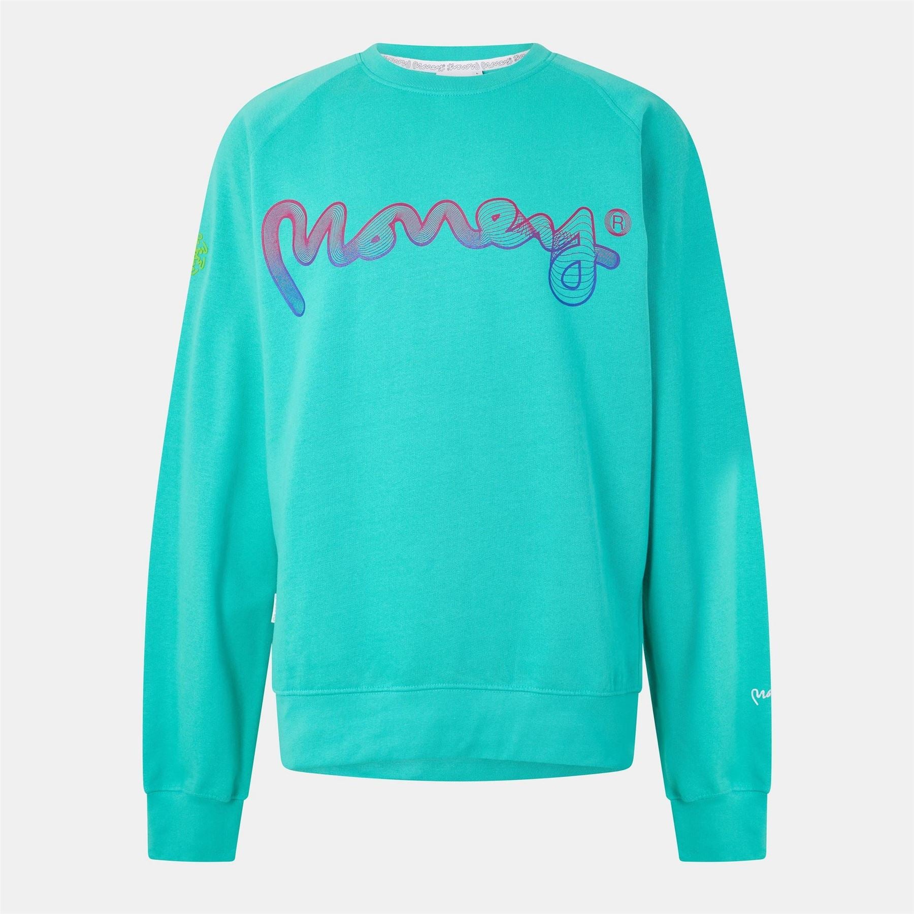 Money Flow Lettering Raglan Sleeve Sweatshirt