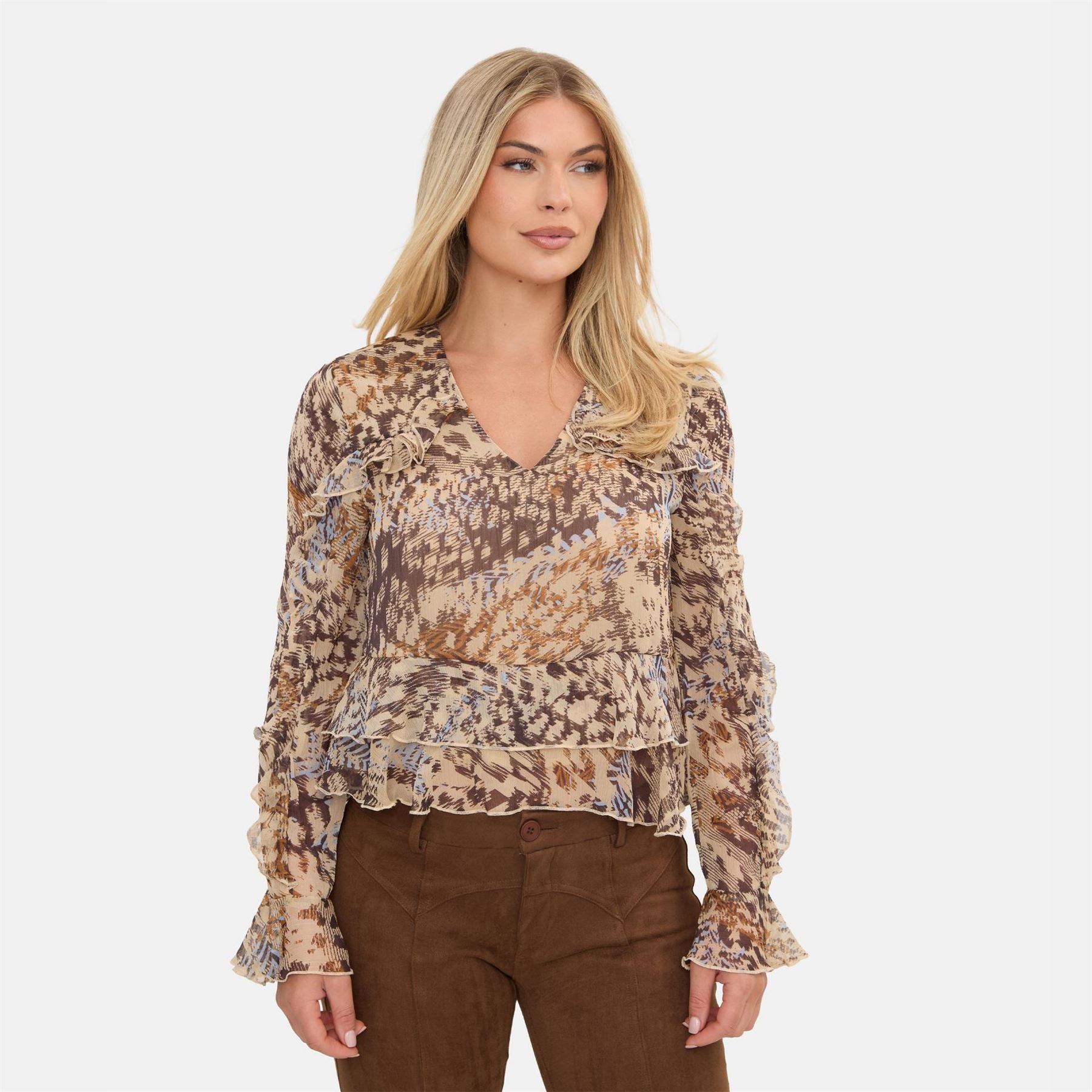 I Saw It First Ruffle Blouse
