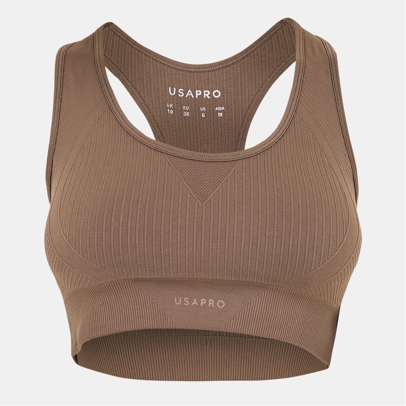 USA Pro Core Seamless Crop Sports Bra