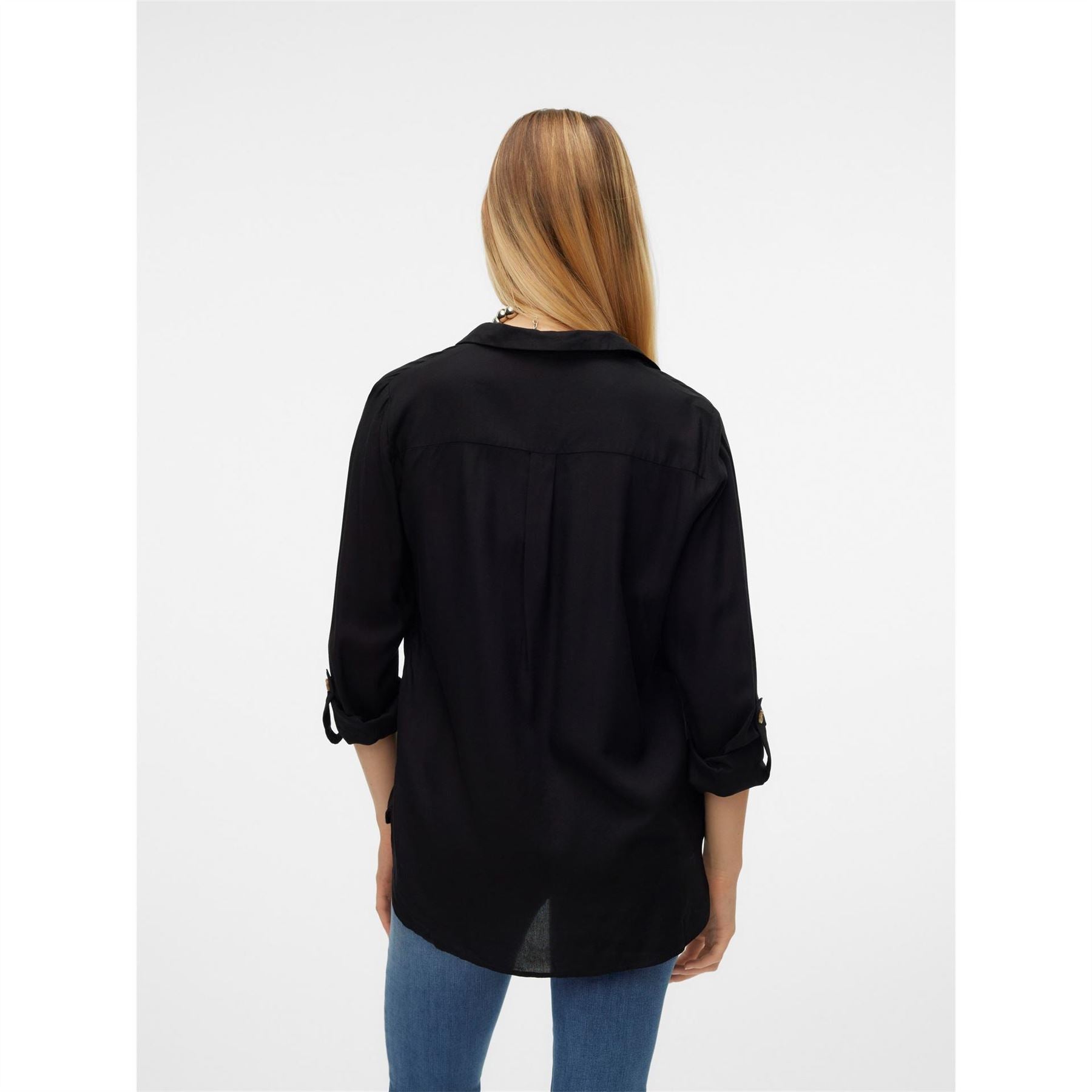 Vero Moda Bumpy Regular Fit V-Neck Long Sleeve Shirt