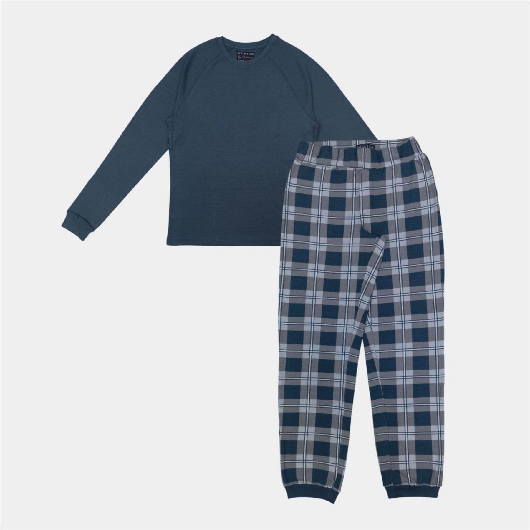 Howick  Cotton Crew Neck Long Sleeve Pyjama Sets