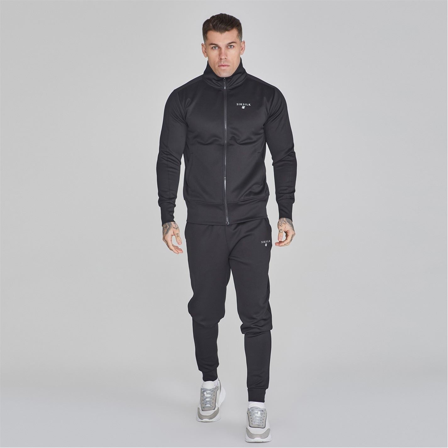 SikSilk Mens Tracksuit Top