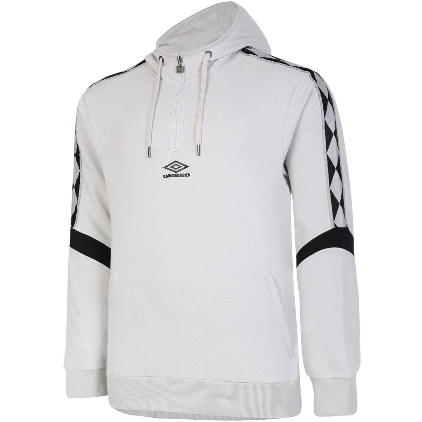 Umbro Diamond Geometric Patterned Hooded Neck Ribbed Cuff Sweatshirt
