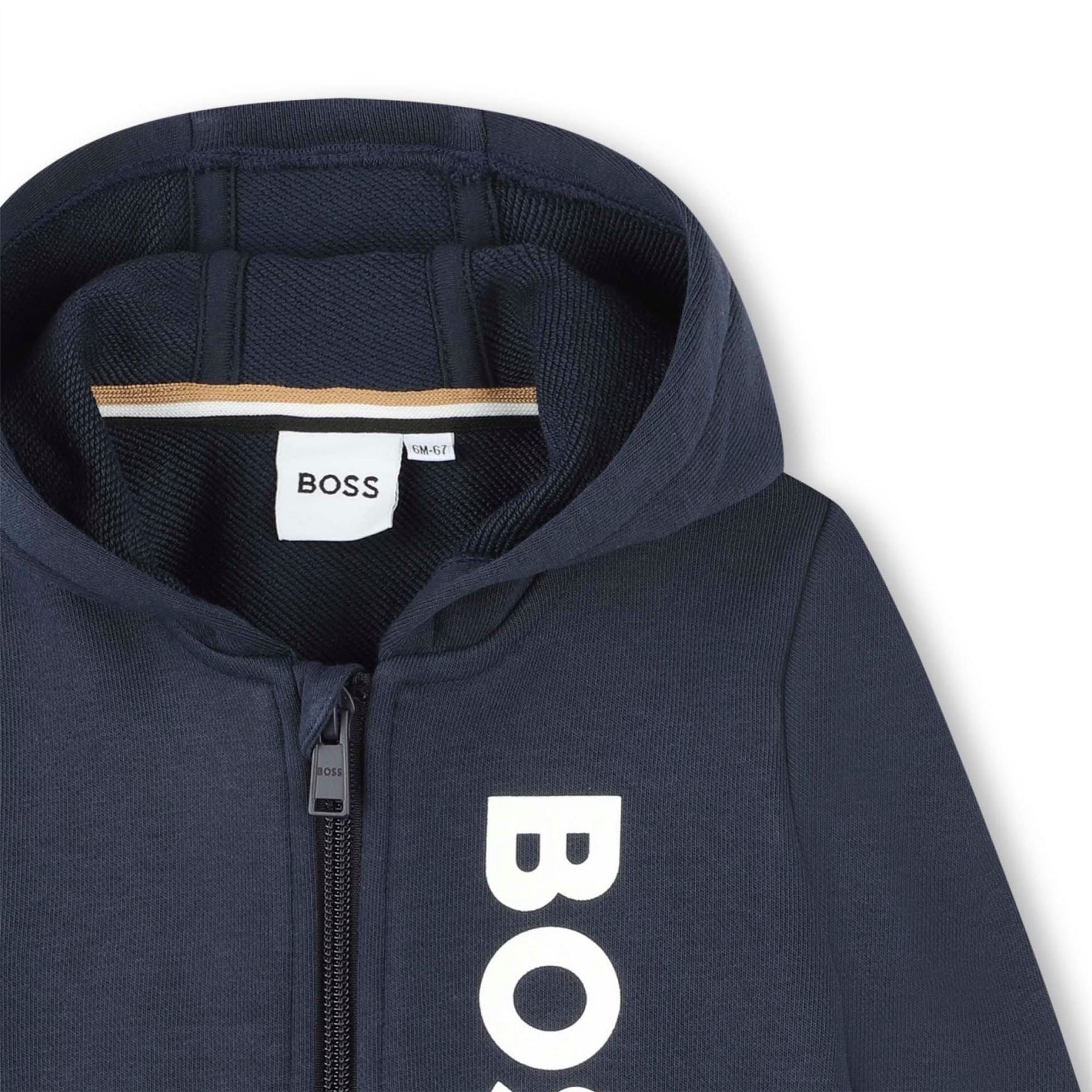 Boss Logo Zip Hoodie