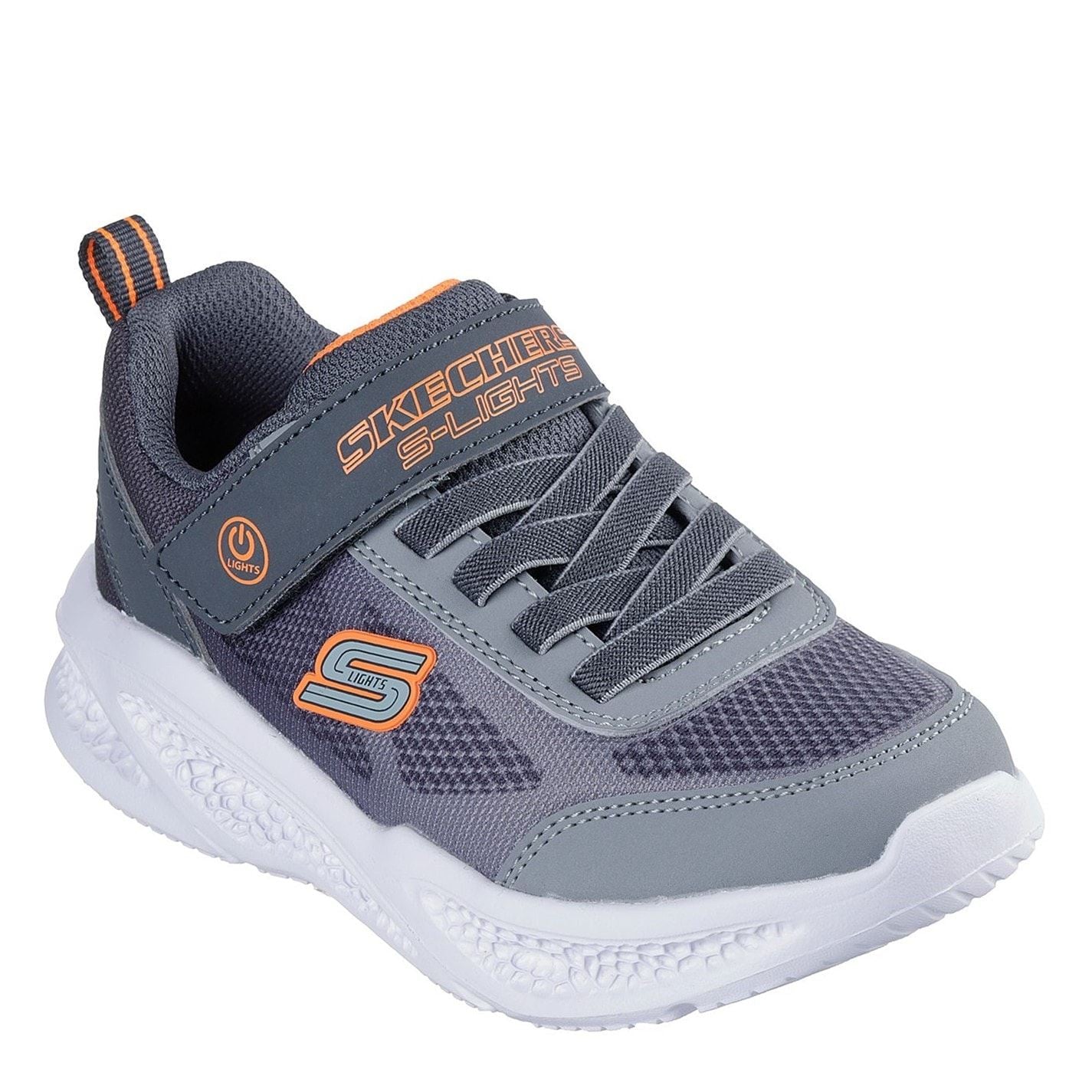 Skechers Lighted Gore  And  Strap Sneaker W Mult Light Up Trainers Boys