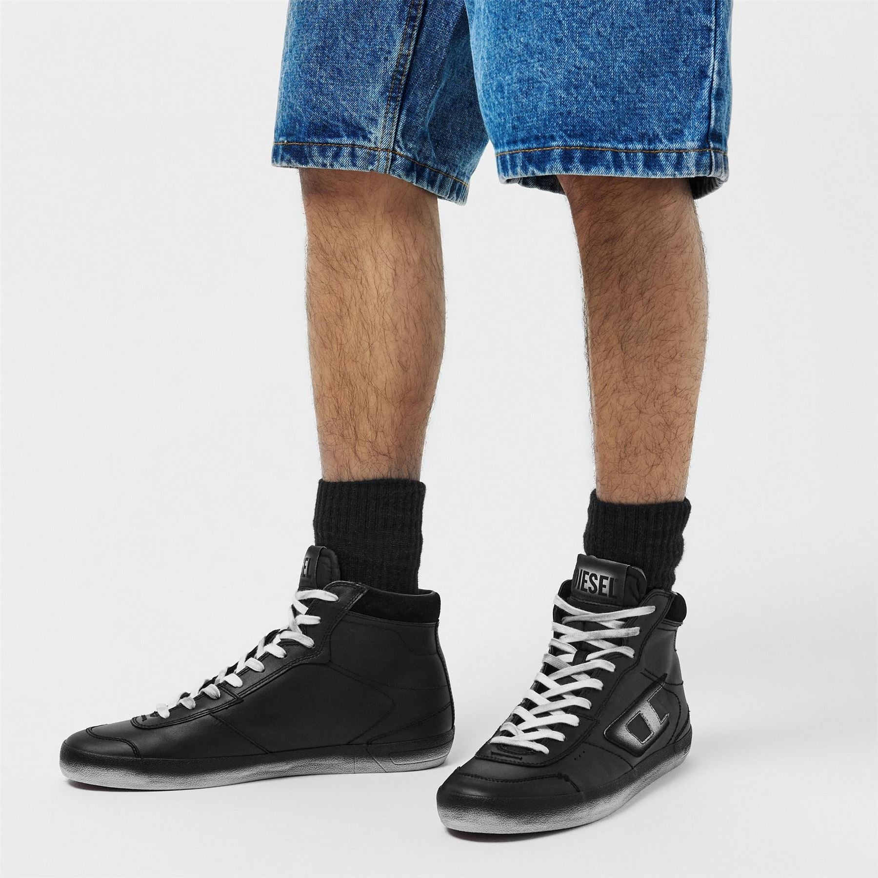Diesel Leroji Mid Hi Top Lace-Up Sneakers