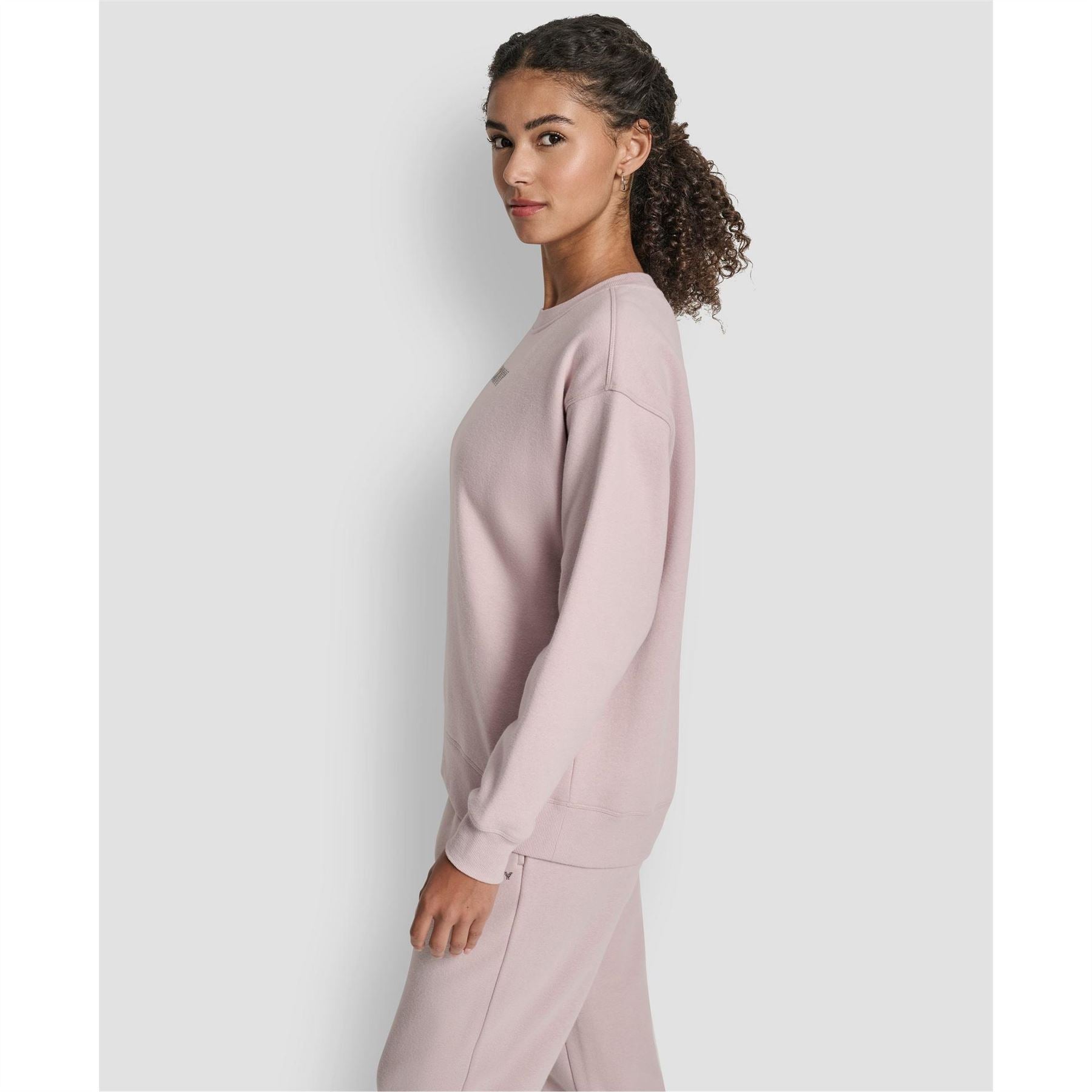 DKNY Cotton Logo Crew Sweatshirt