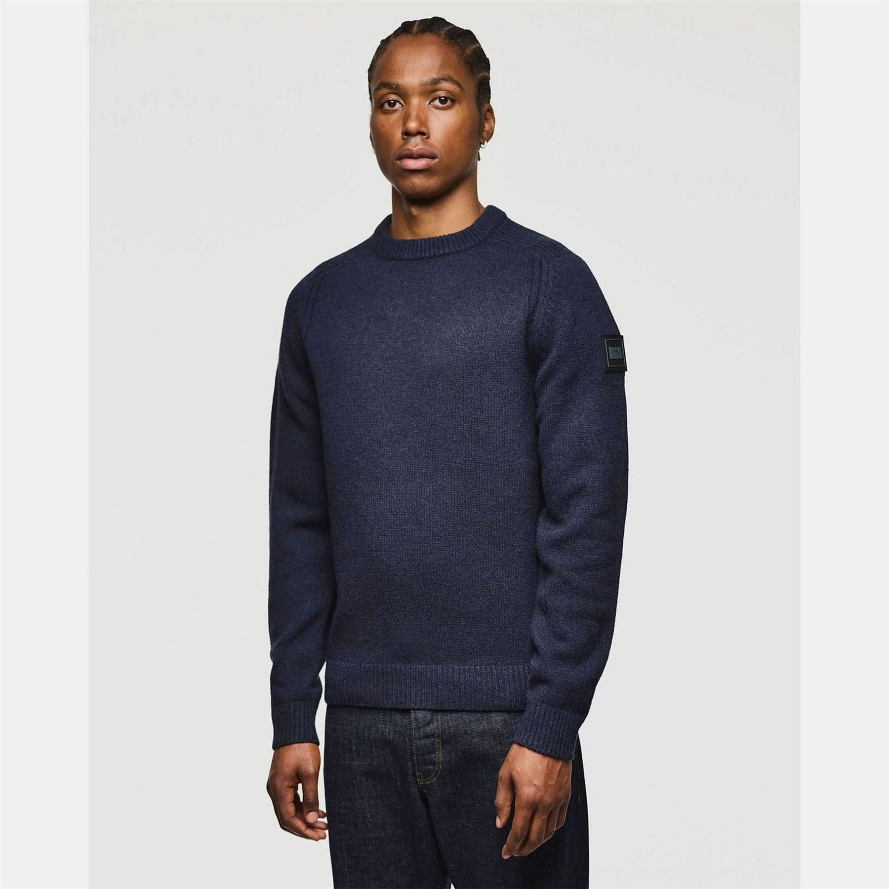 Weekend Offender Zagreb Wool Rich Crew Knit Sweater