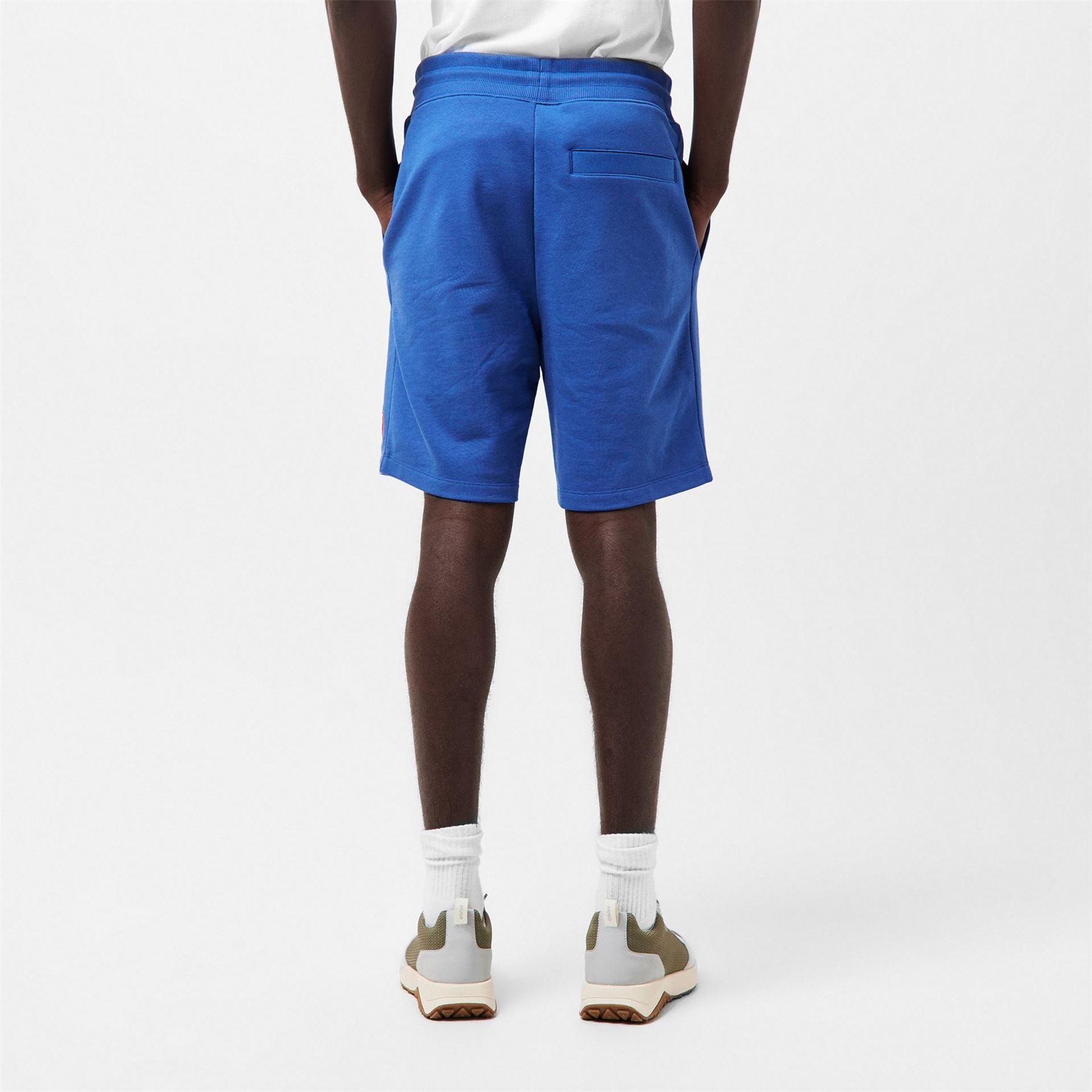 Hugo HUGO Jogger Fleece Shorts with Logo Detail   Soft Cotton Blend Jersey