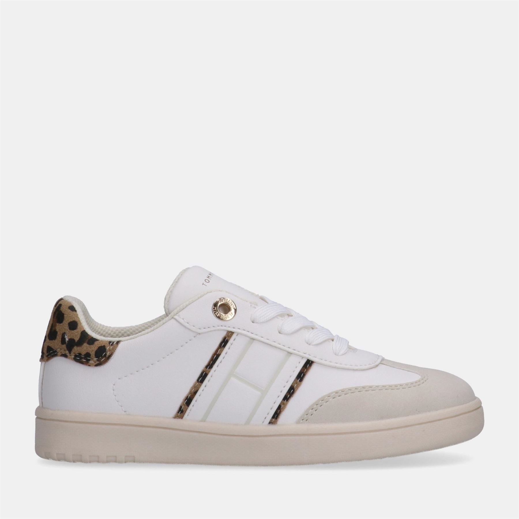 Tommy Hilfiger Leopard Lace-Up Low Top Sneakers