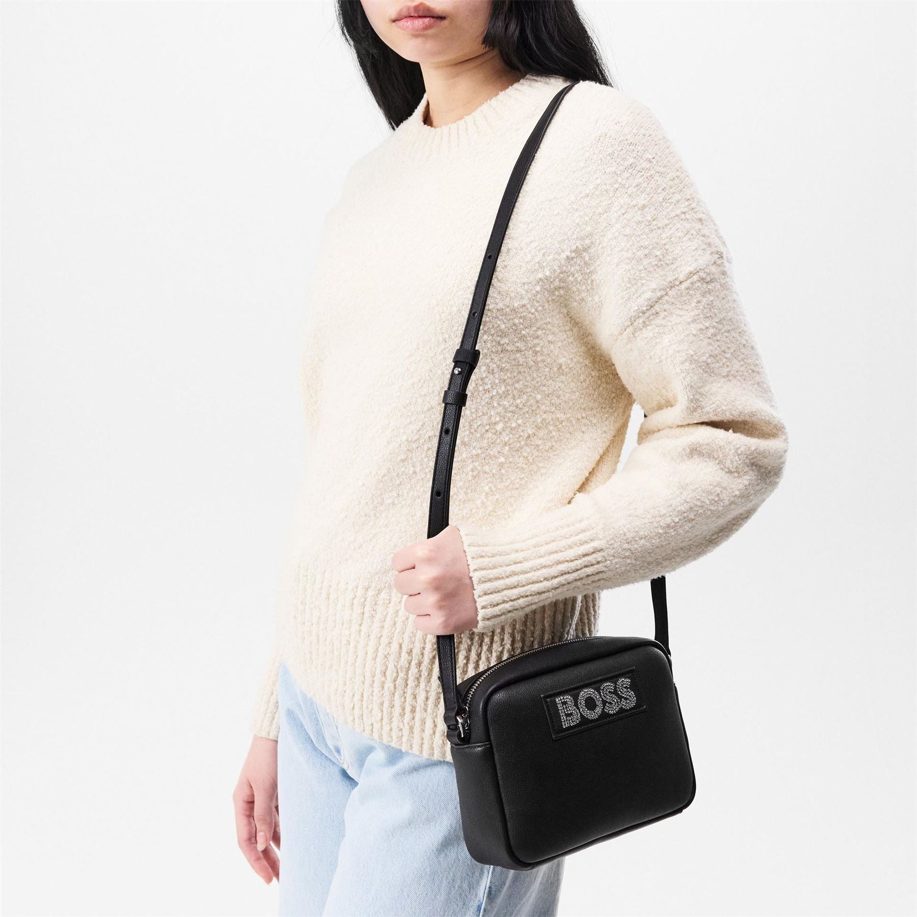 Boss Yonaxb Diamante Crystal Embellished Crossbodyody Bag