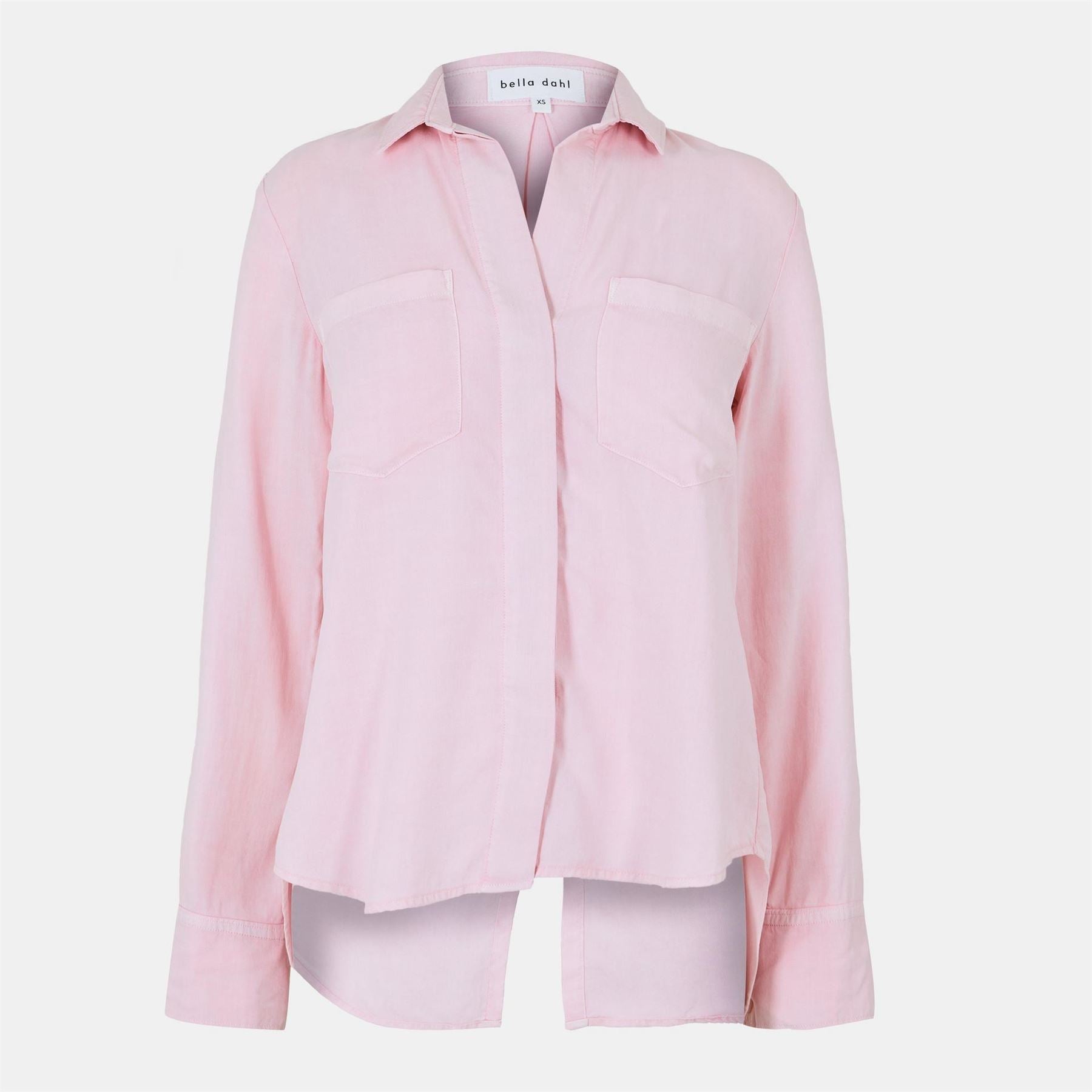 Bella Dahl Back Slit Relaxed Fit Three Quarter Sleeve Shirt