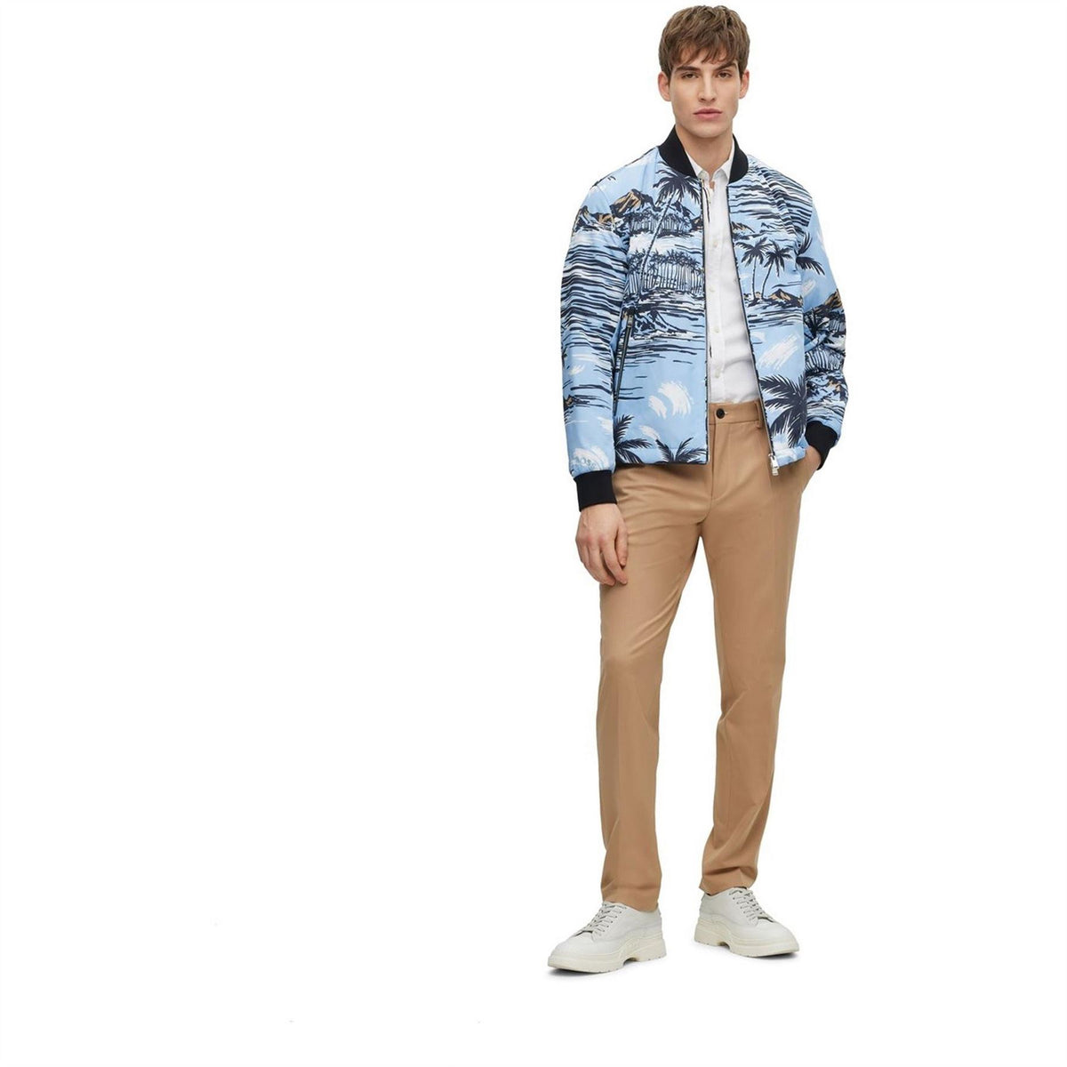 Boss Clovis Ribbed Cuff Softshell Jacket
