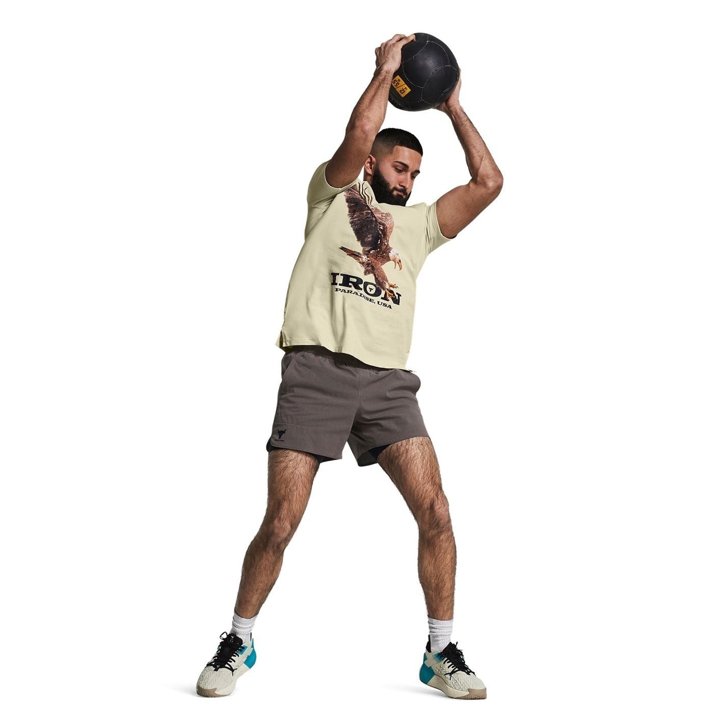 Under Armour Mens Armour Ua Pjt Rck Eagle Graphic Ss T-Shirt