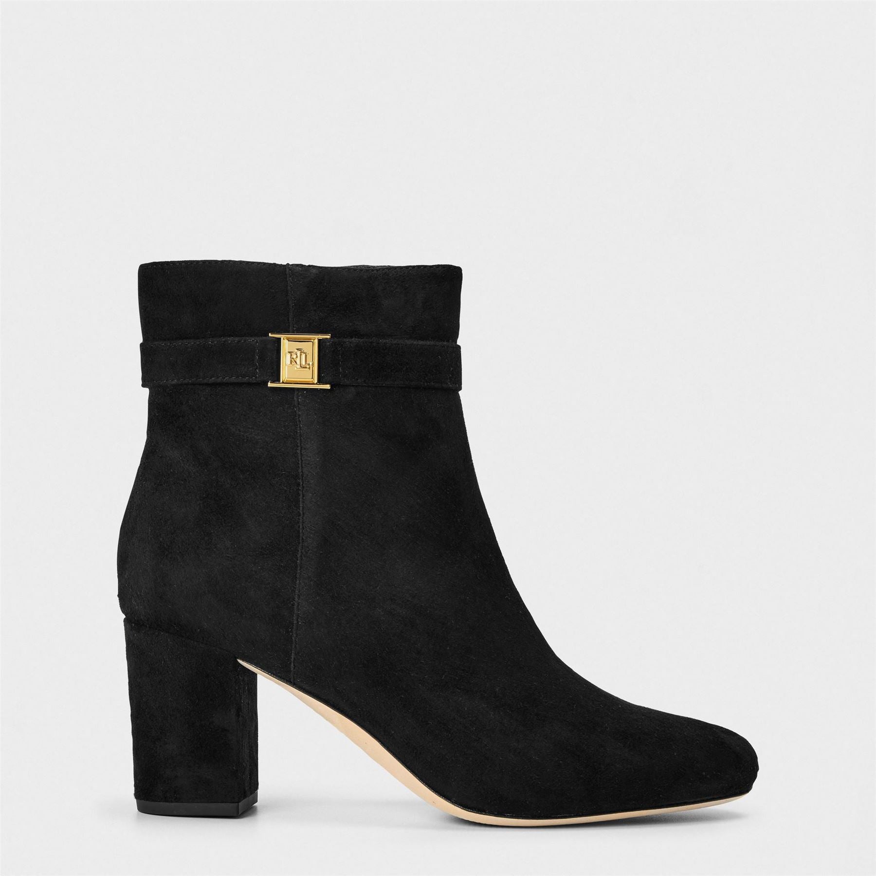 Lauren by Ralph Lauren Kellie Ankle Boots with High Block Heel