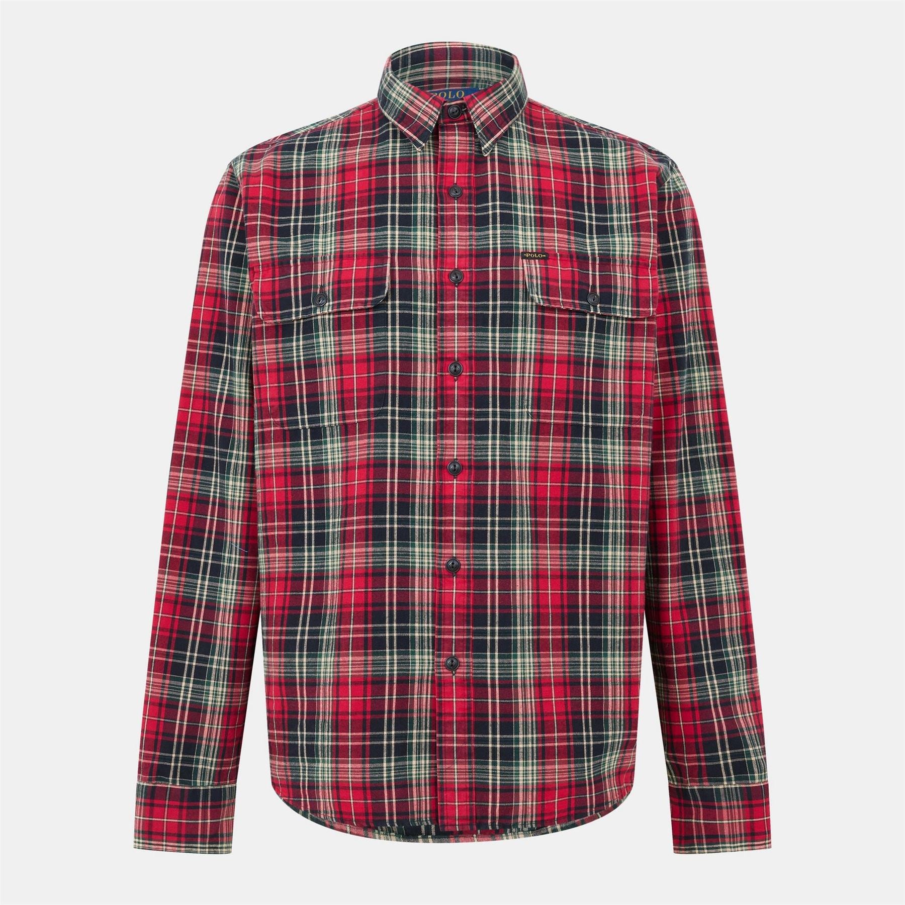 Polo Ralph Lauren Brushed Flannel Long Sleeve Button Down Shirt