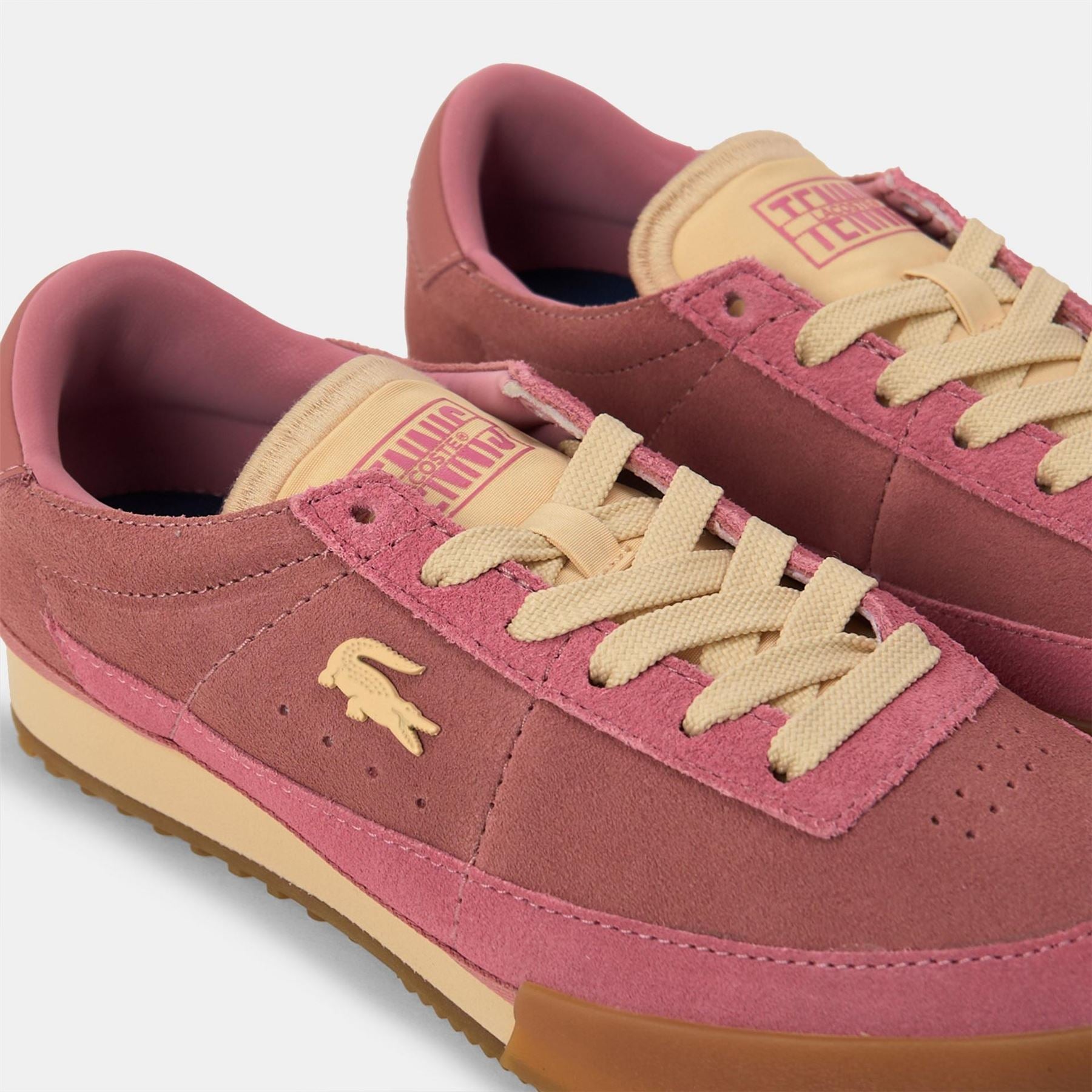 Lacoste Aura Crocodile Print Low Top Sneakers