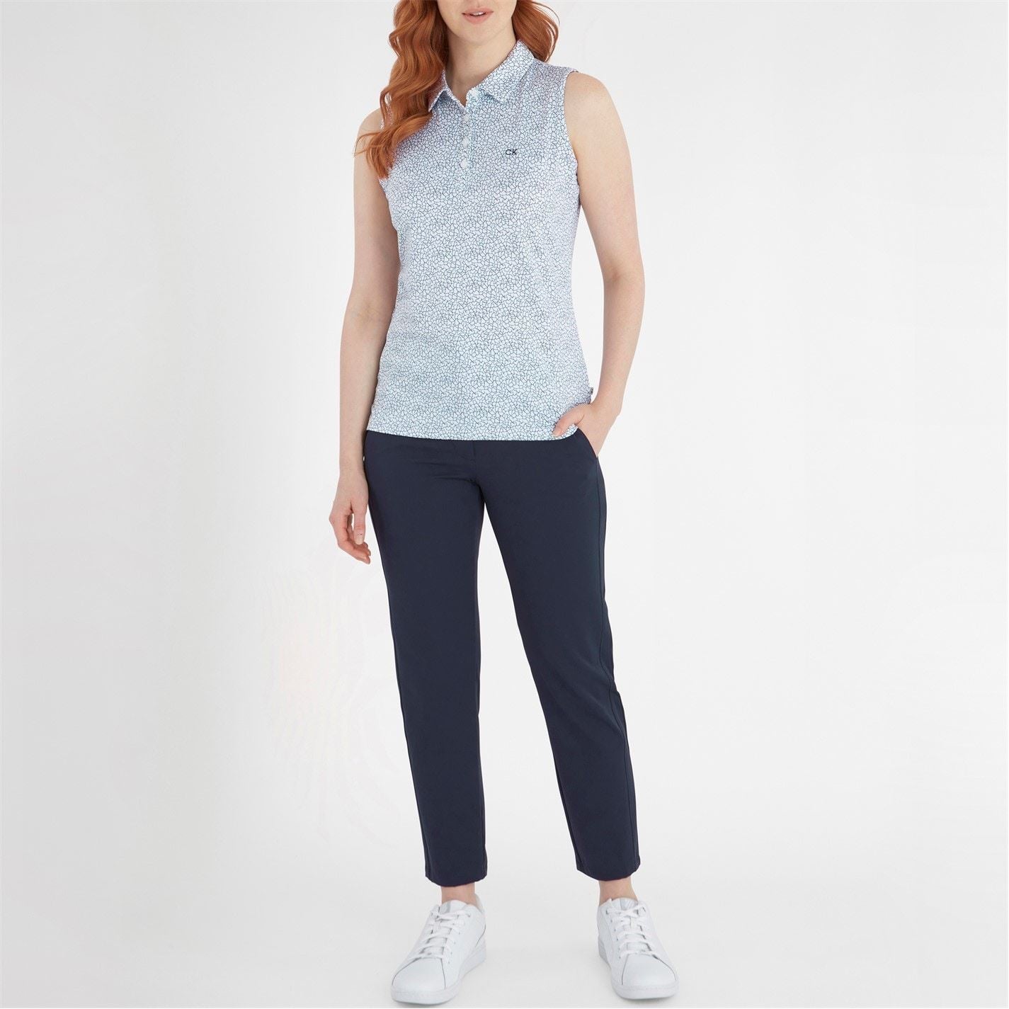 Calvin Klein Golf All Over Print Sleeveless Polo Shirt