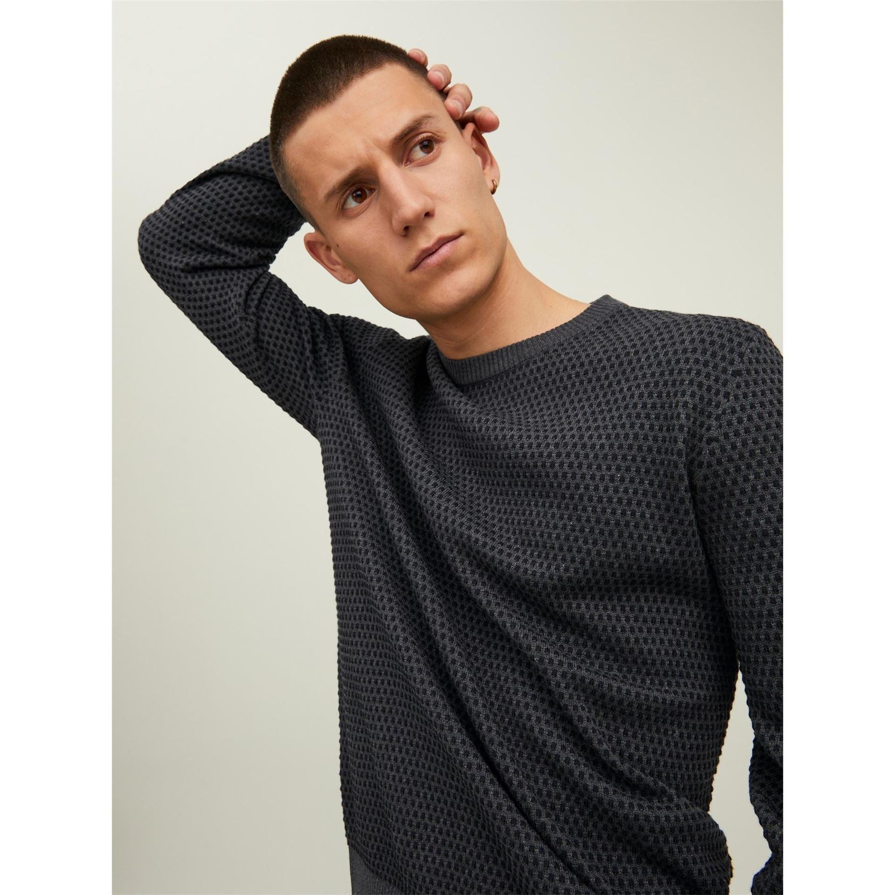 Jack and Jones Regular Fit Knit Long Sleeve Sweater