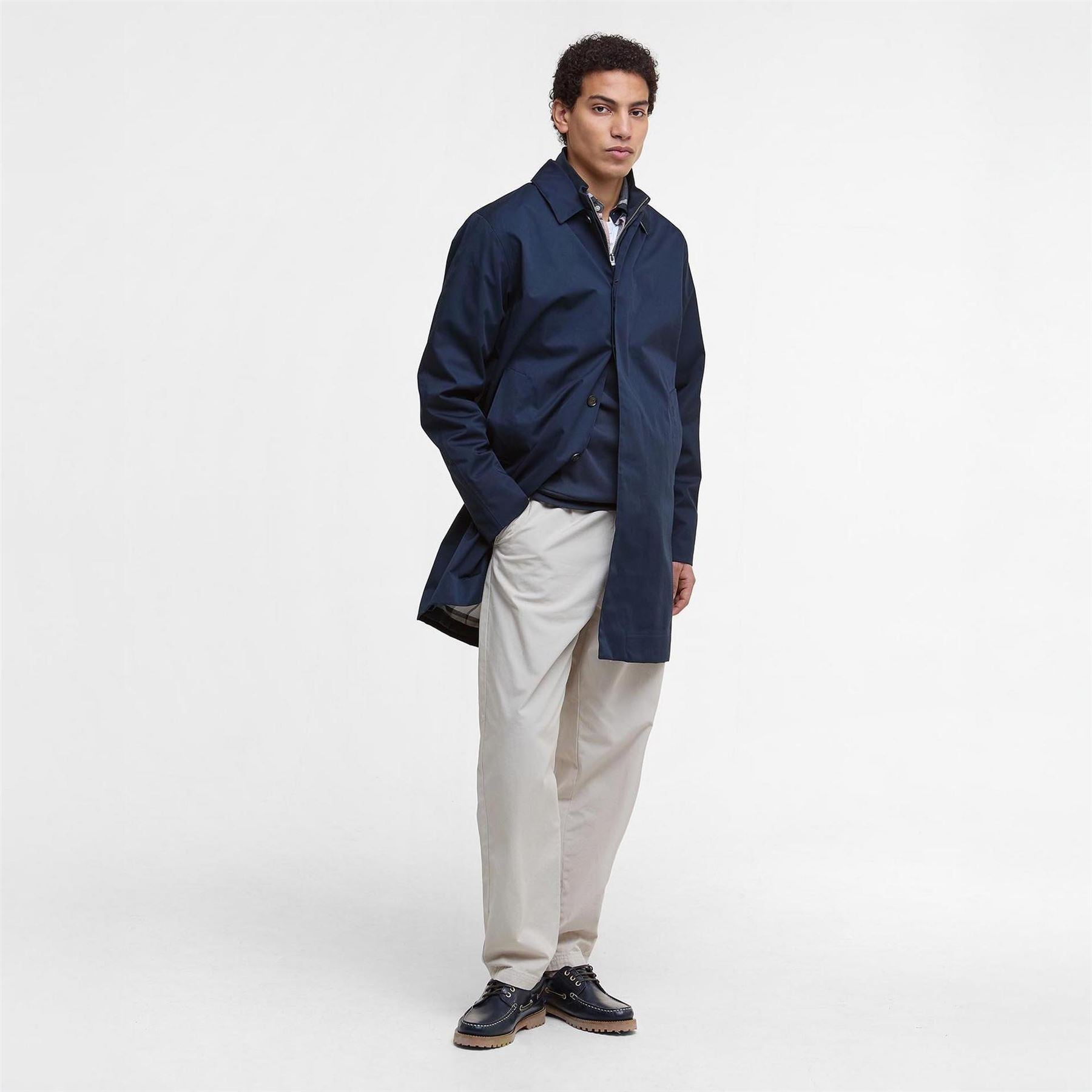 Barbour Lorden Thigh Length Long Sleeve Button Mac