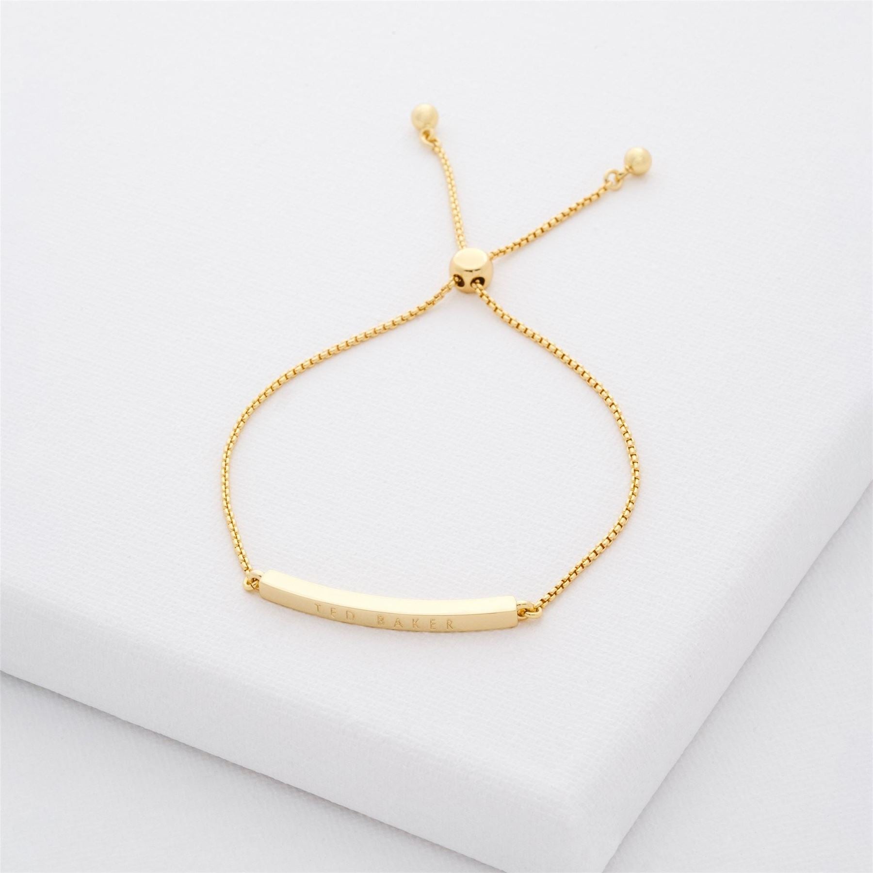Ted Baker Breena Chain Bracelet with Engraved Logo