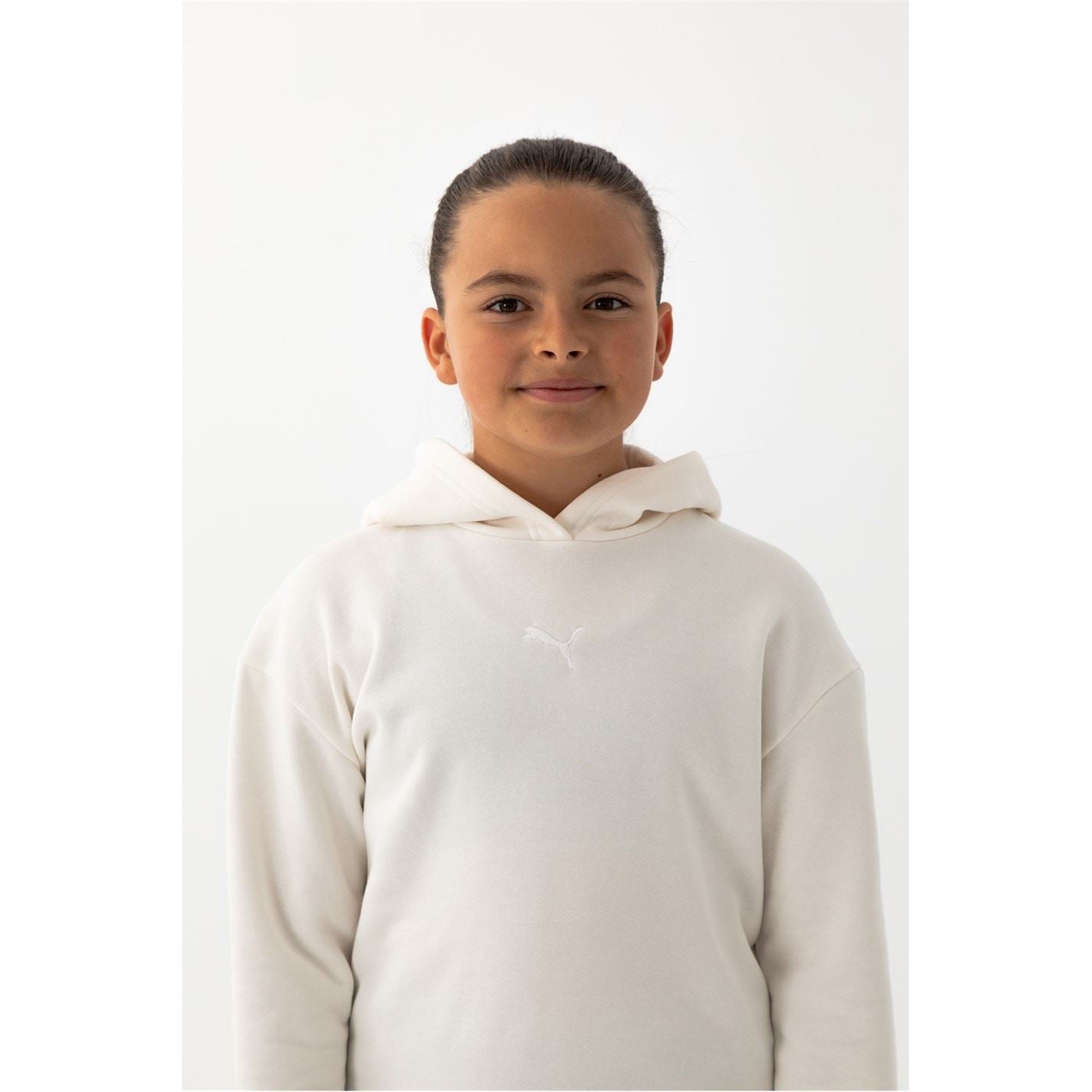 Puma Ess+ Contrast Fleece Hoodie Junior