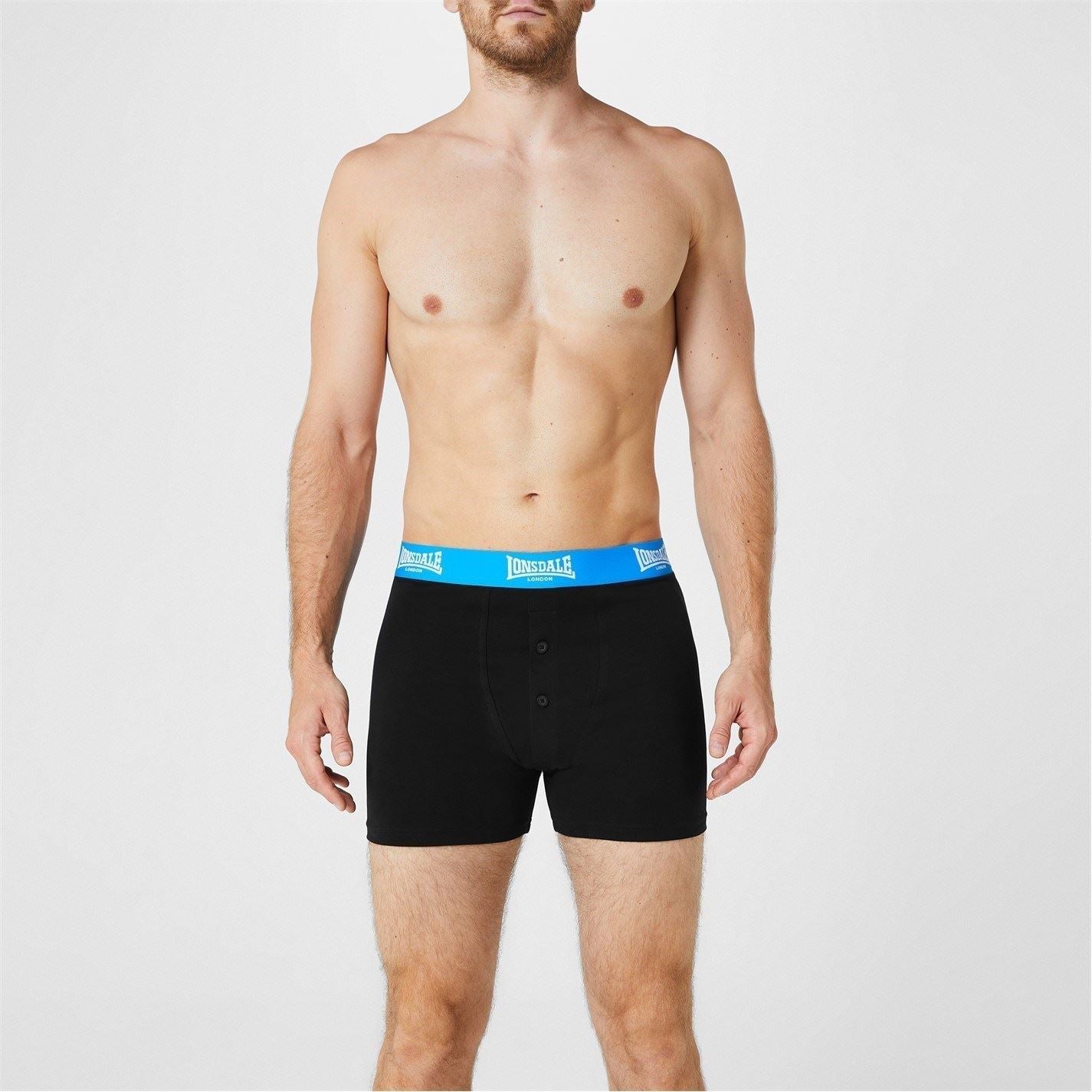 Lonsdale Mens 2 Pack Boxer Shorts