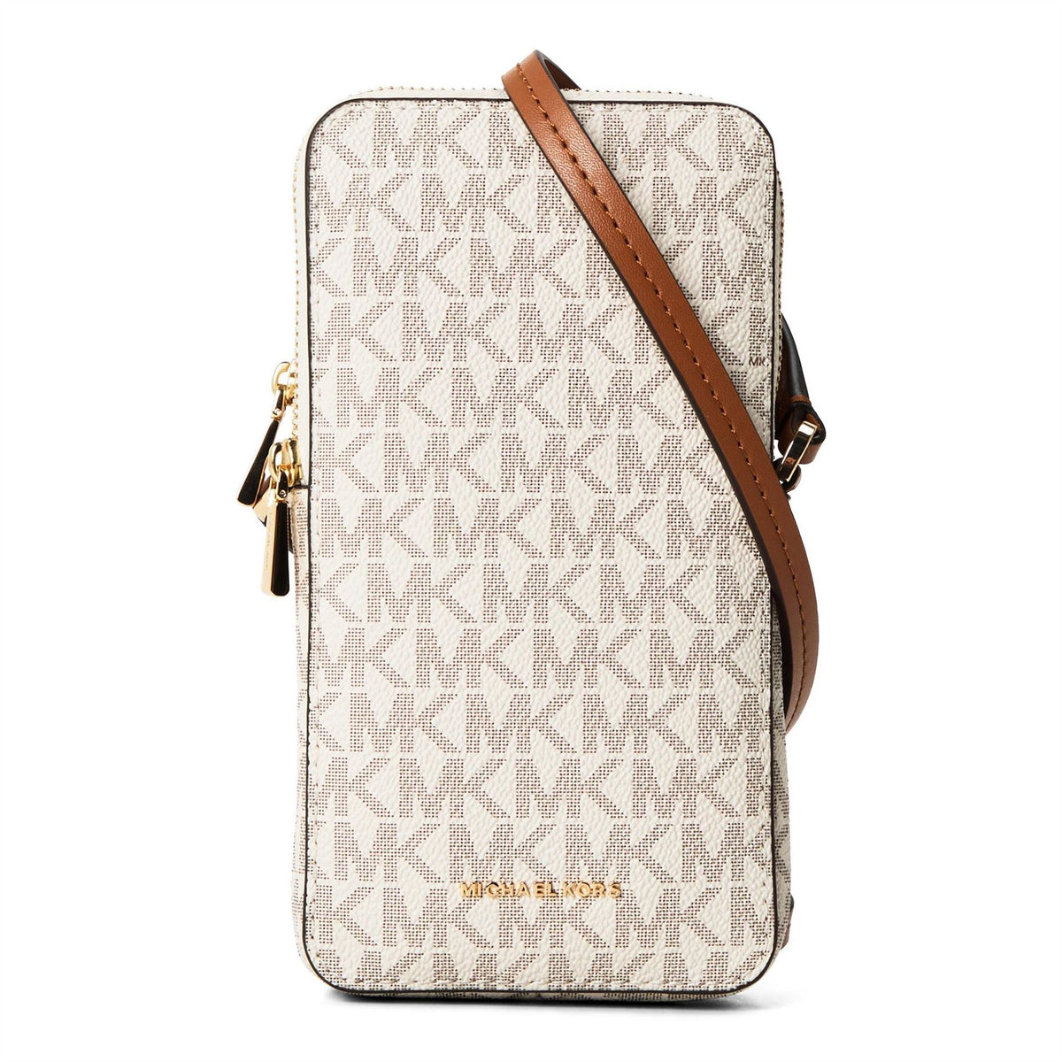 MICHAEL Michael Kors Jet Set Small Double Zip Leather Phone Crossbodyody Bag