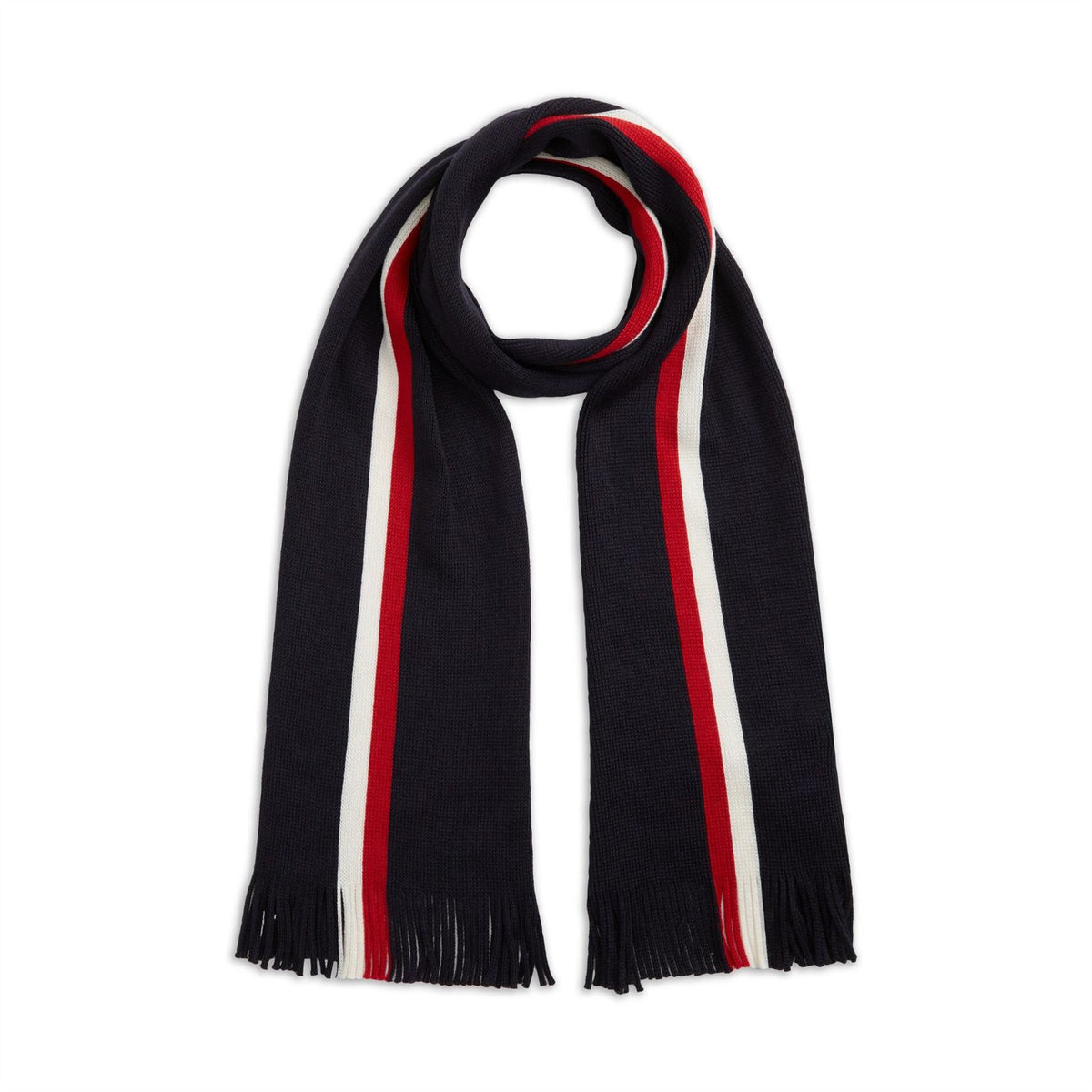 Tommy Hilfiger Stripe Wool Blend Scarf