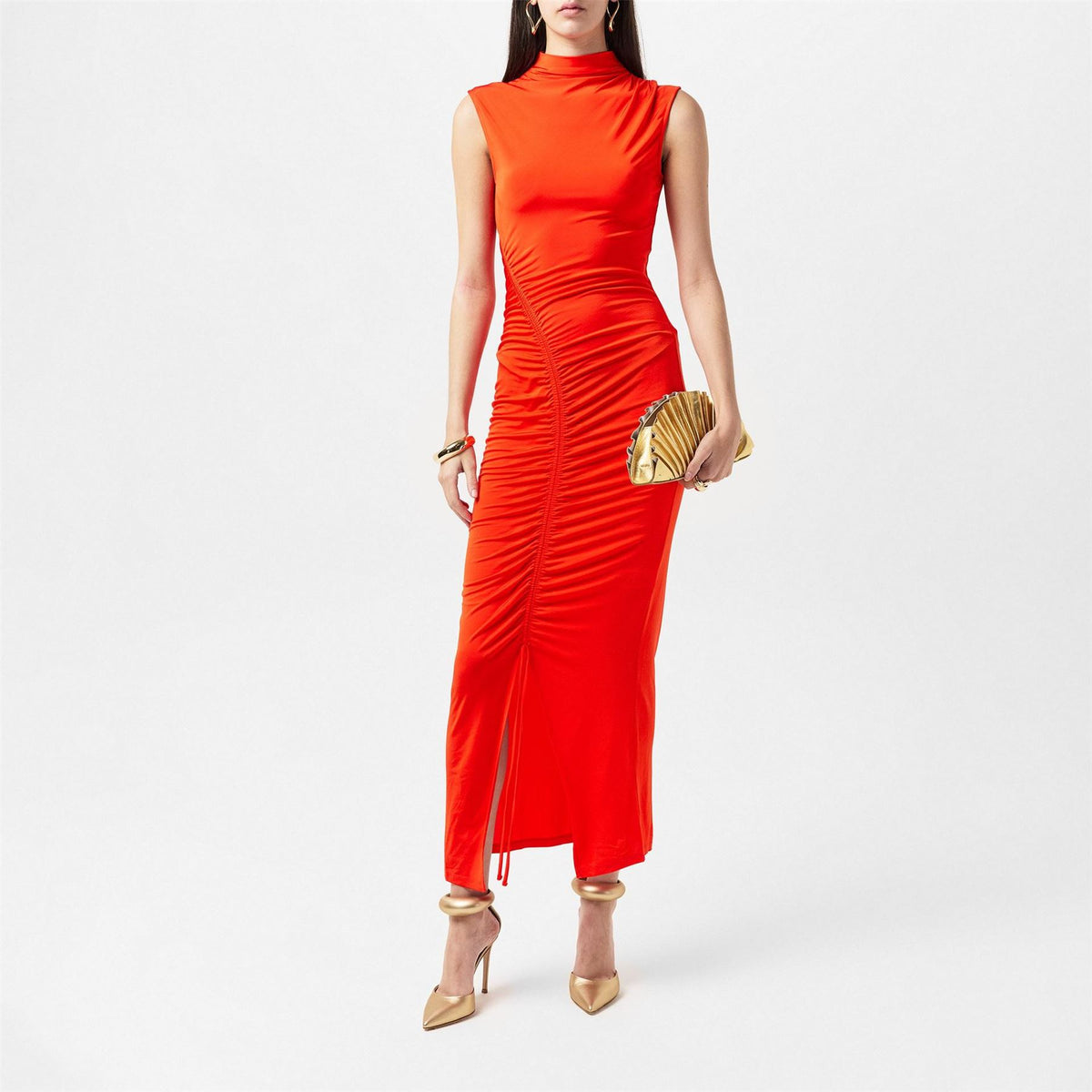 Ted Baker Berryan High Neck Midi Jersey Dress
