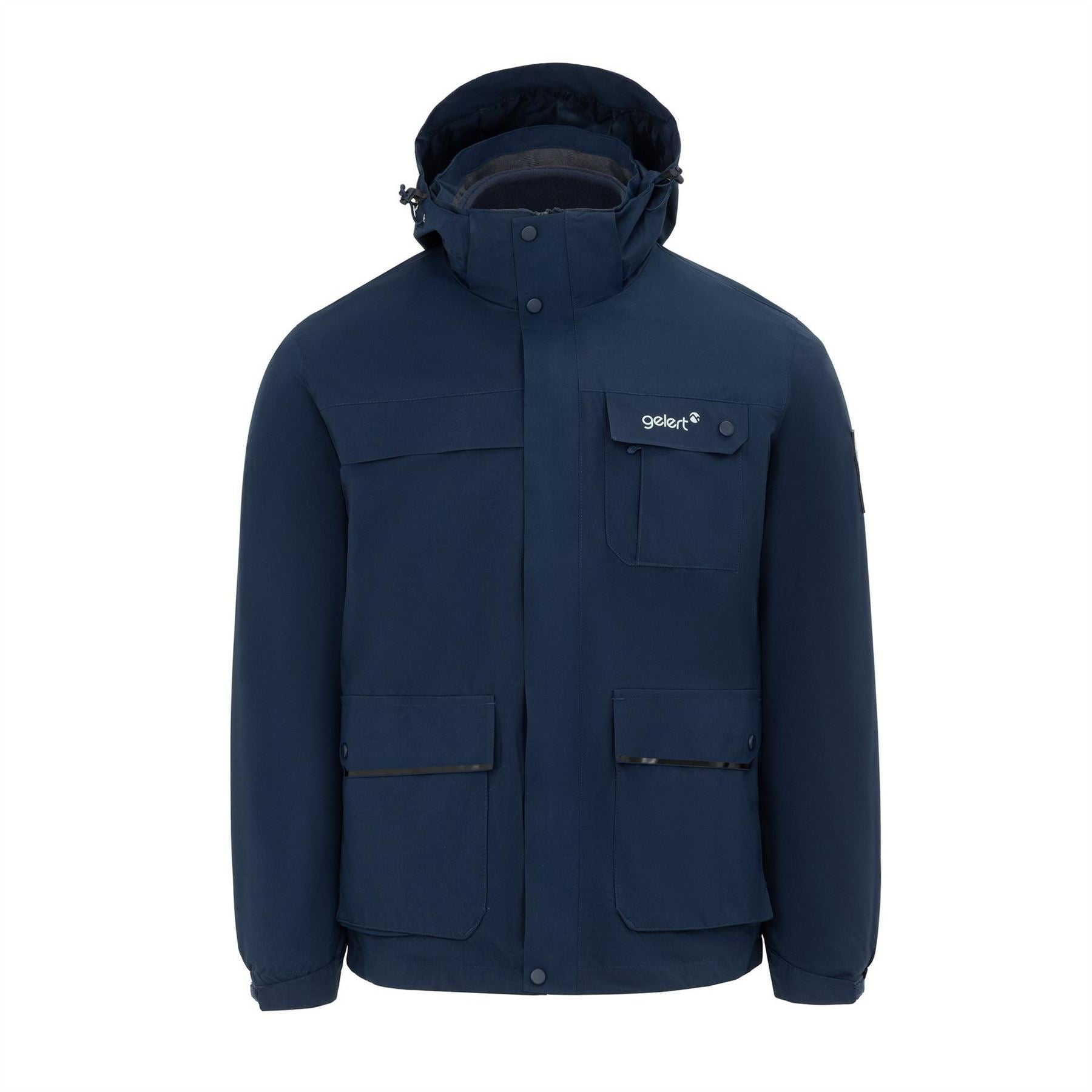 Gelert 3 in 1 Windproof Fleece Lined Detachable Hood Long Sleeve Jacket