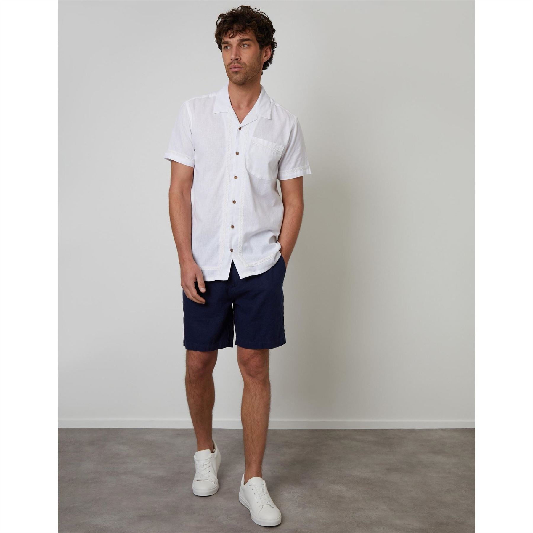 Threadbare Worden Short Sleeve Bowling Shirt