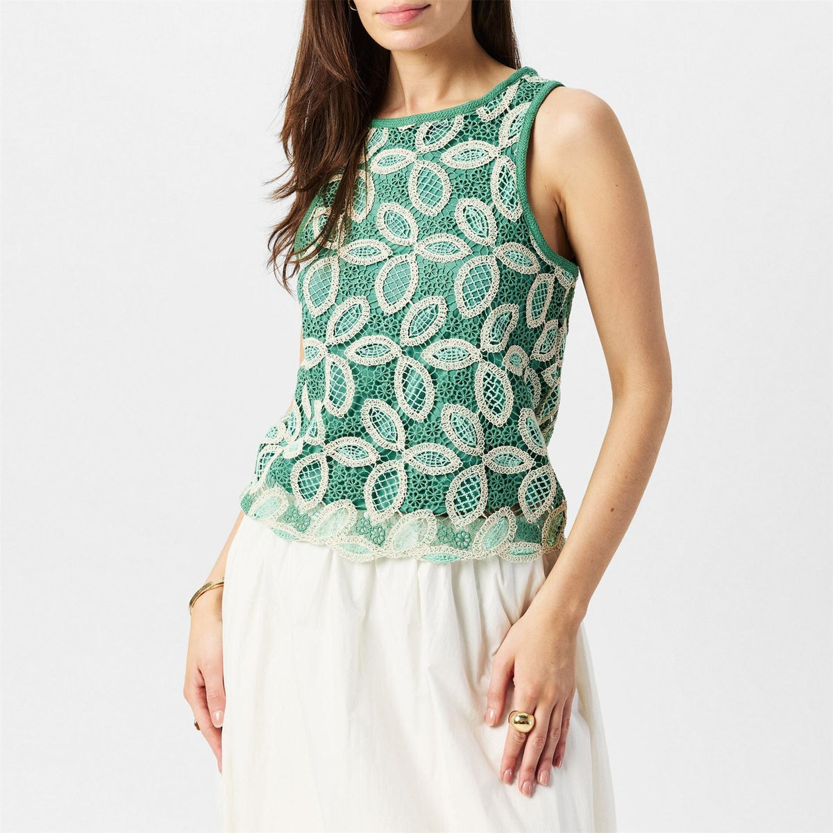 Vero Moda Embroidered Long Sleeve Blouse