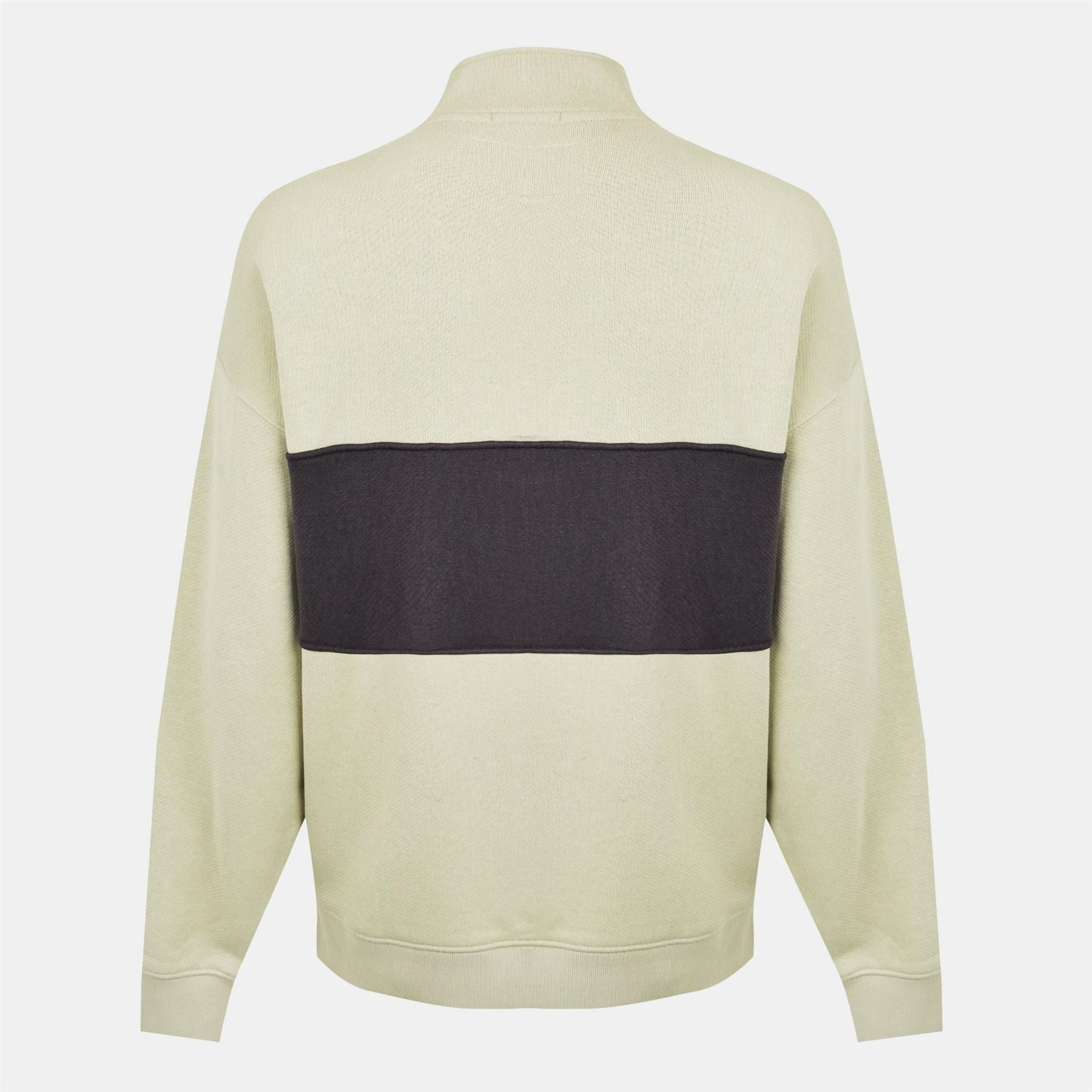 Jack Wills Logo Print Zip Neck Regular Fit Sweatshirt