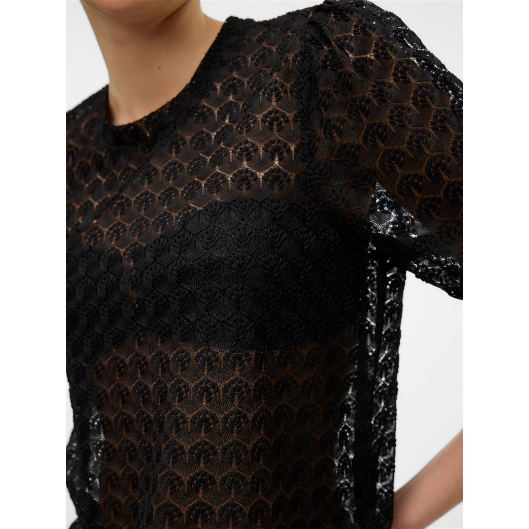 Vero Moda Crew Neck Regular Fit Long Sleeve Blouse