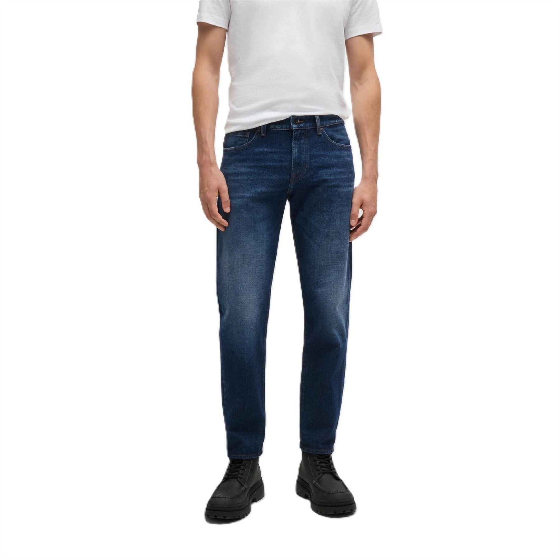 Boss Mid Rise Slim Fit Five Pocket Jeans