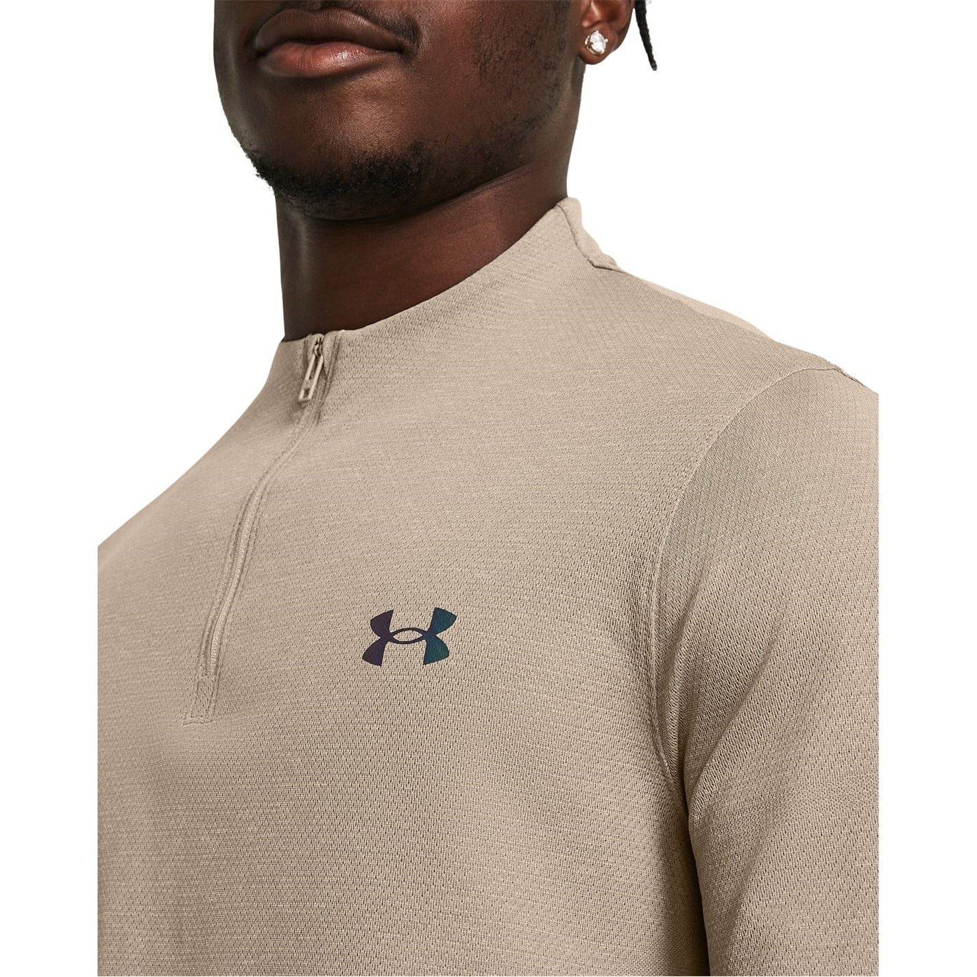 Under Armour Zip Neck Long Sleeve Performance T-Shirt