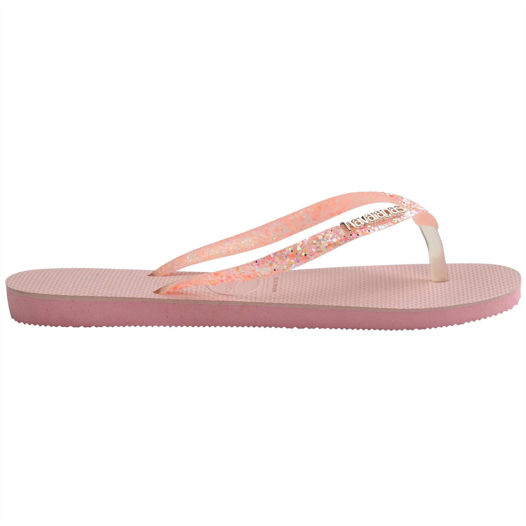 Havaianas Womens Hav. Slim Glitter Flourish Macaron Flip Flops