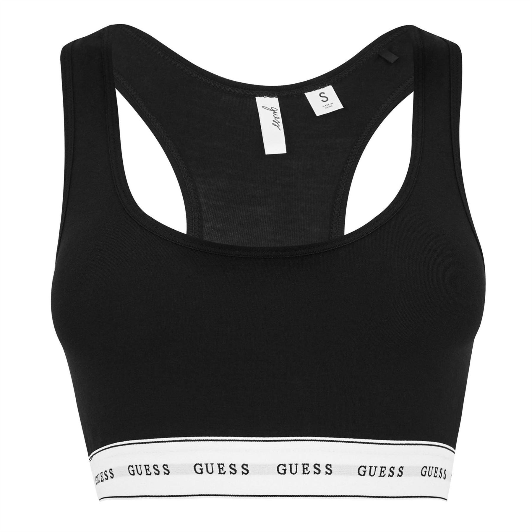 Guess Scoop Neck Sleeveless Waist Length Bra