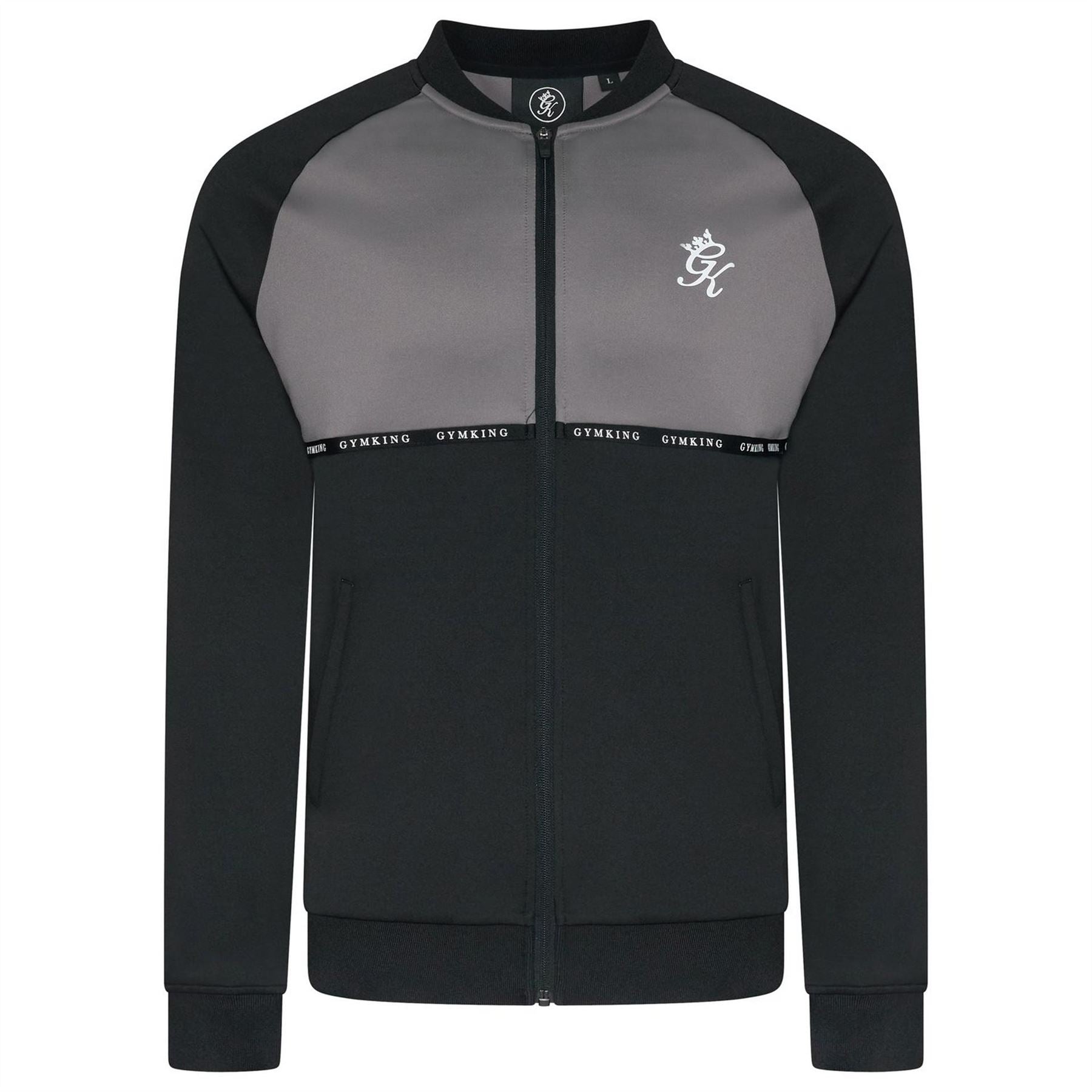 Gym King Gymki Taped Plus Full Zip Fleece Fabric