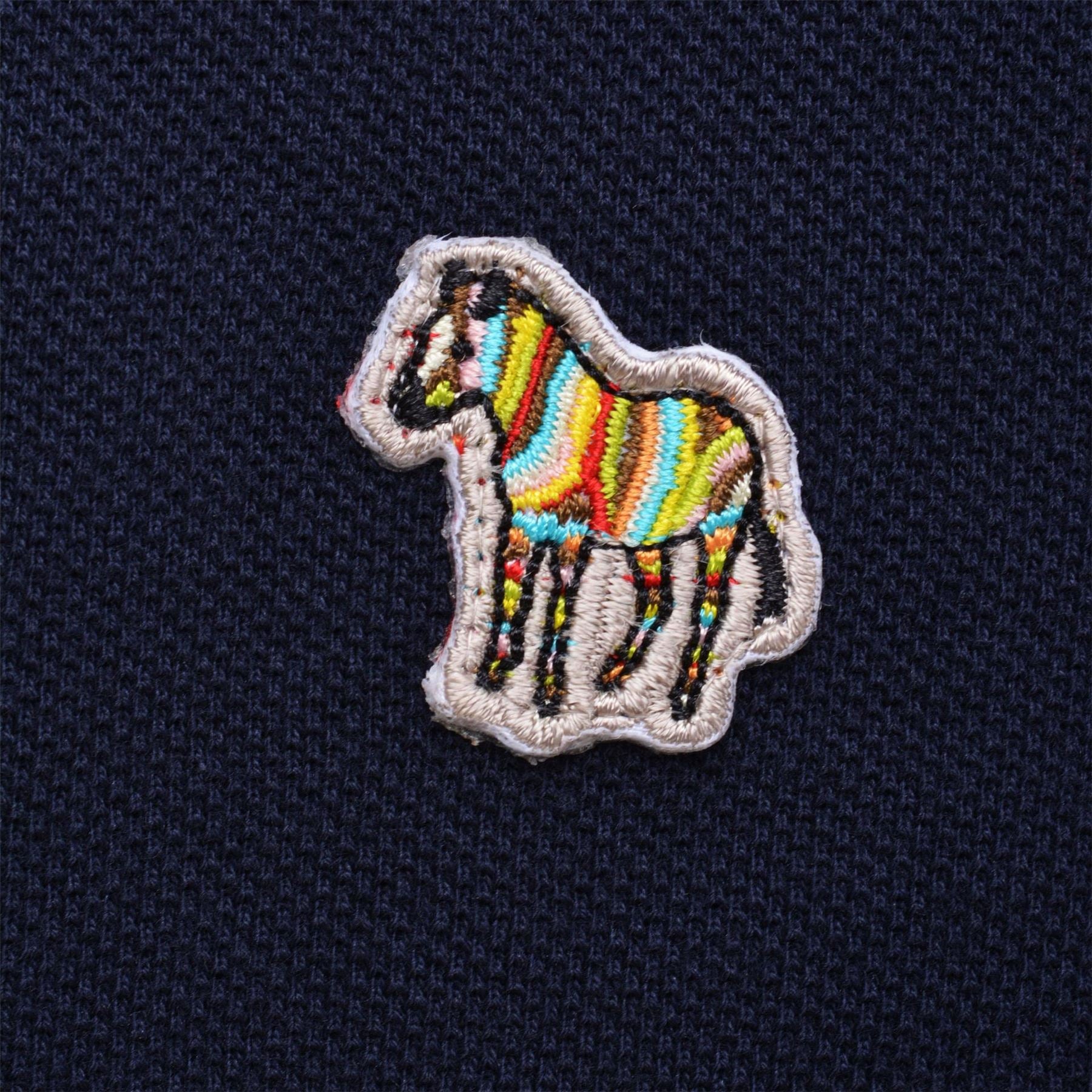 PS Paul Smith Long Sleeve Zebra Polo Shirt