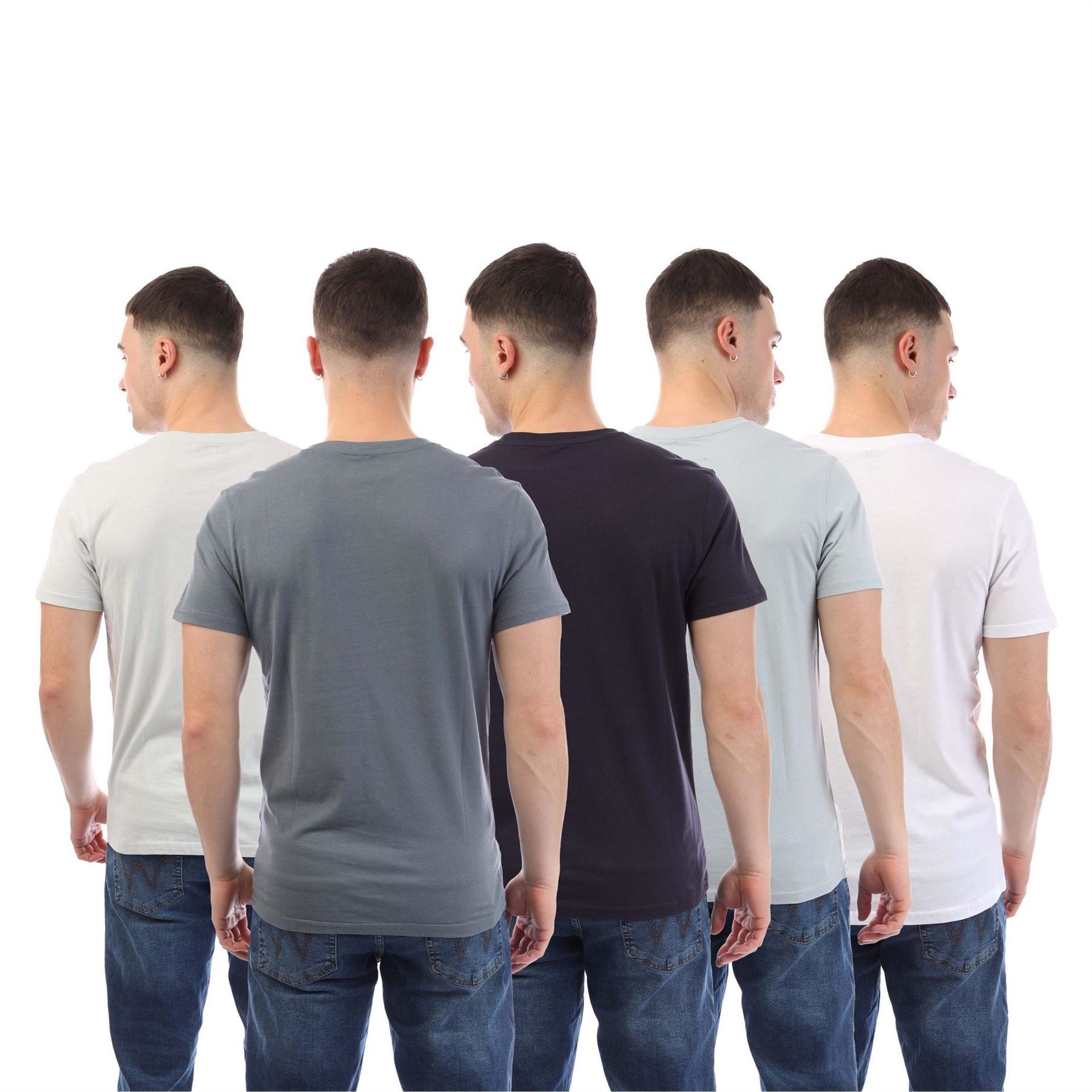 Duck and Cover Demtare Print Sleeve 5 Pack T Shirts