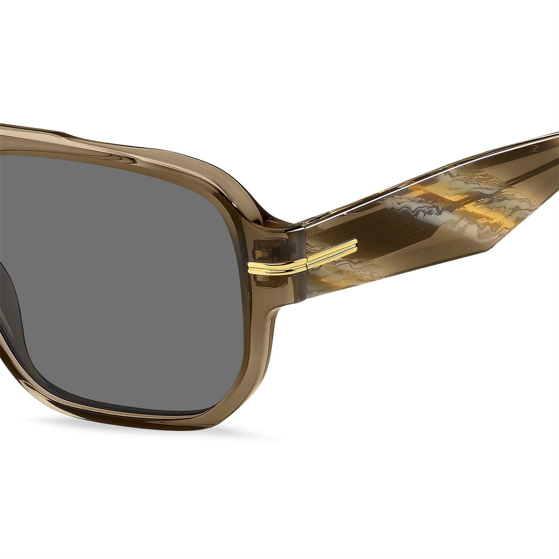 Boss Rectangular Round Sunglasses
