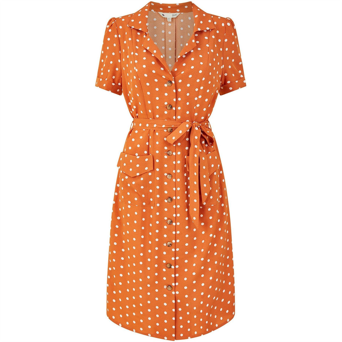 Yumi Spot Retro Shirt Dress