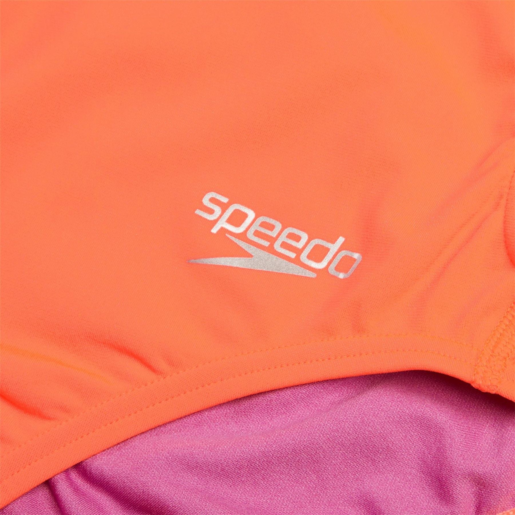 Speedo  Solid Patterned Snug Fit One Piece Swimsuit