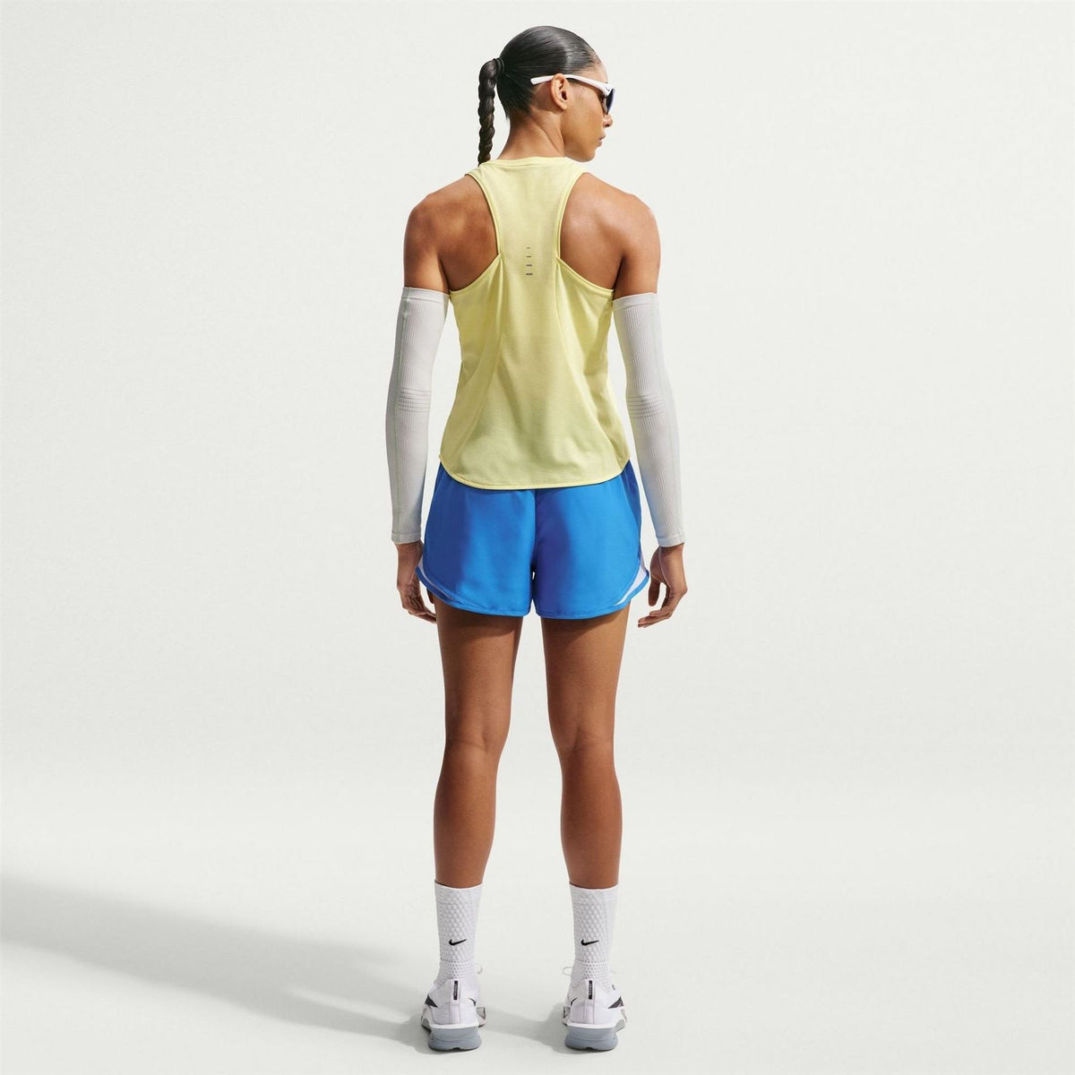 Nike Womens Tempo Dri Fit Mid Rise Brief Lined Running Shorts