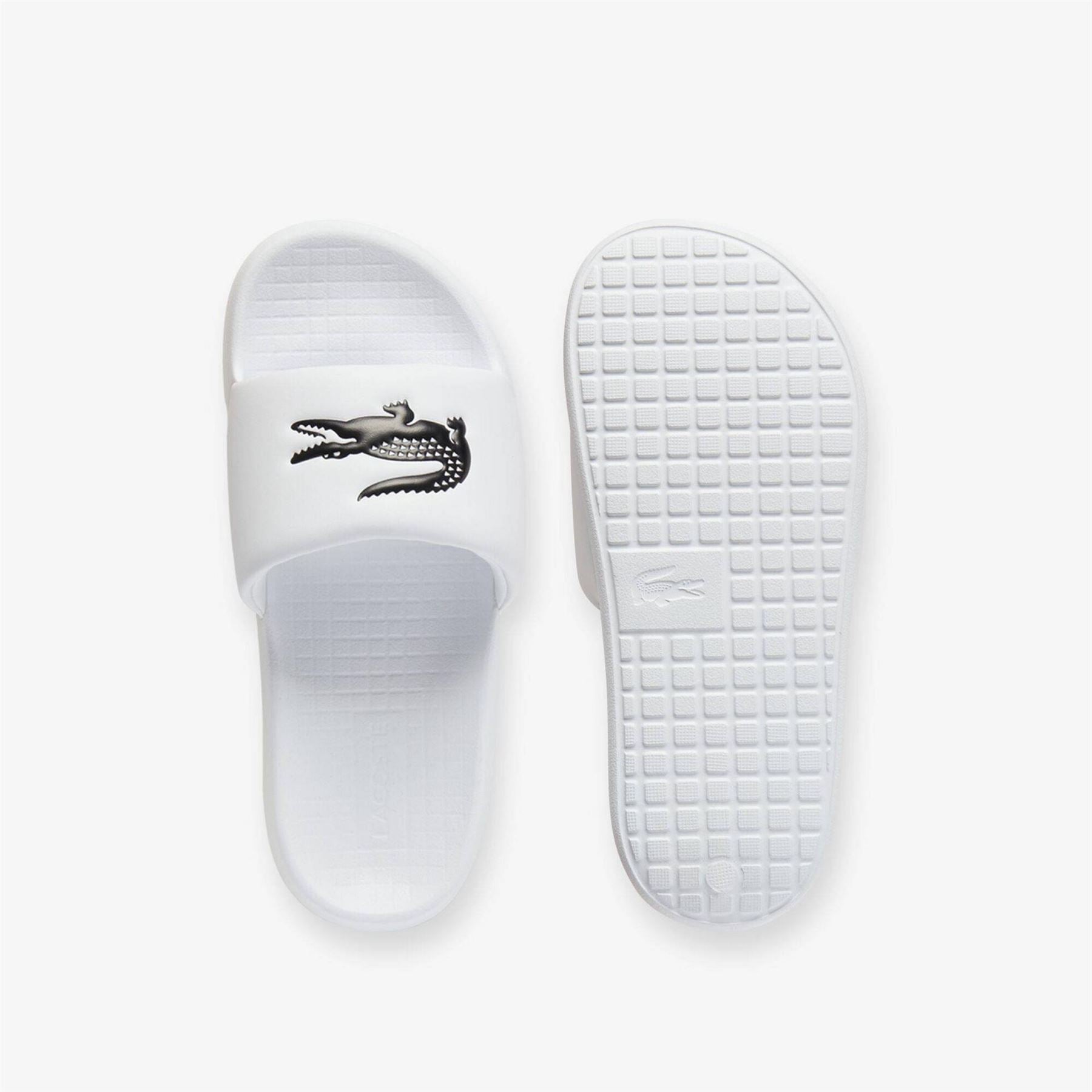 Lacoste Junior Crocodile Print Flatform Slides