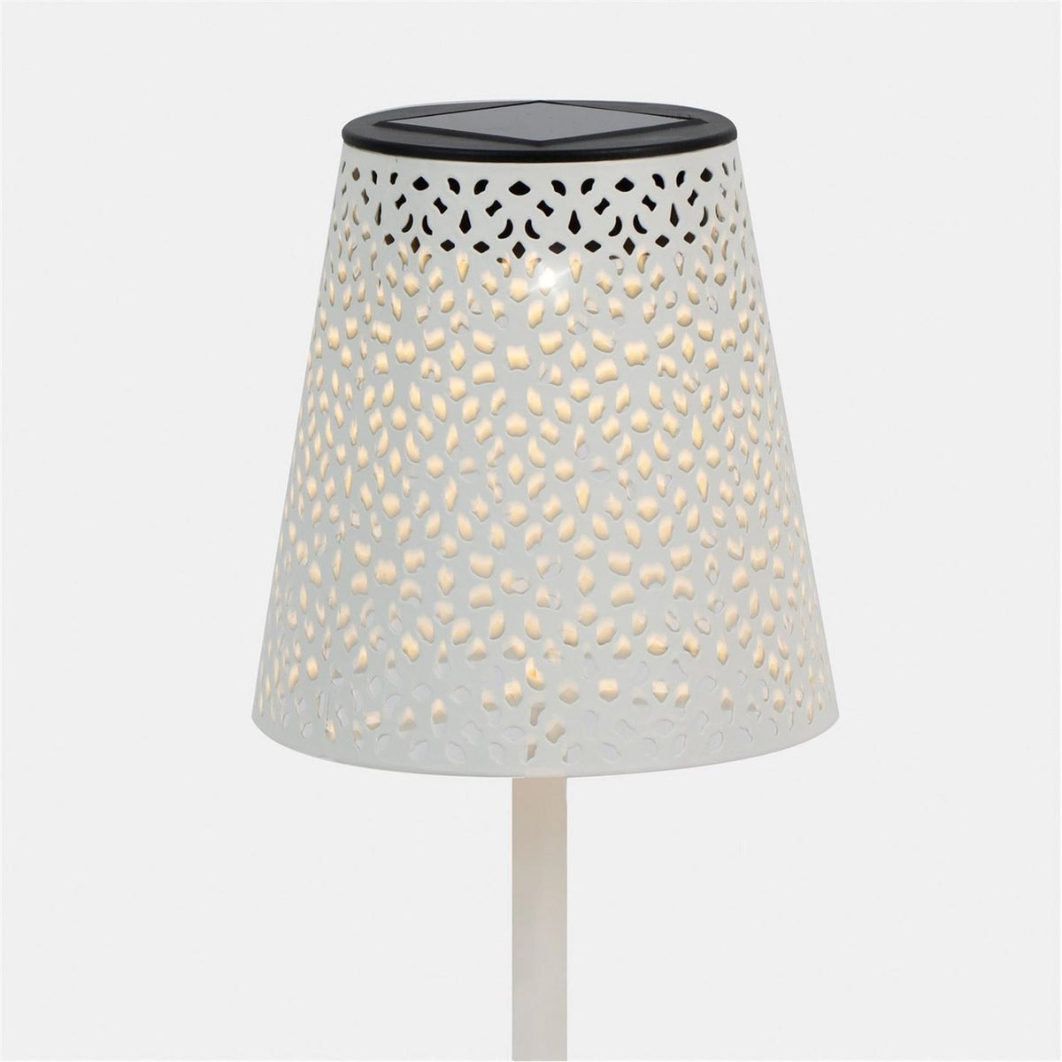 Streetwize Table Lamp   White Patterned Design
