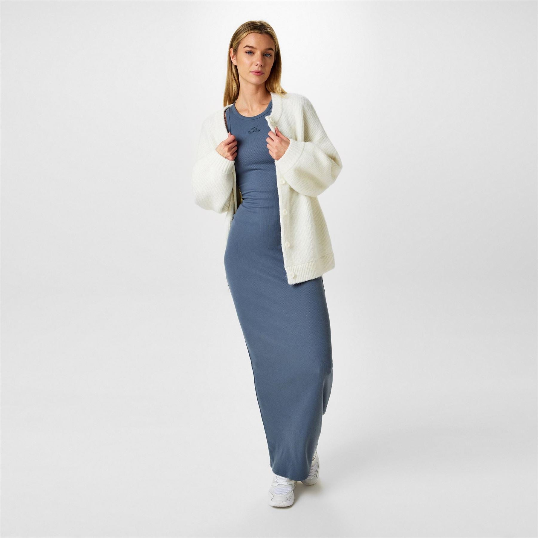 Jack Wills Racer Crew Neck Maxi Slip Dress