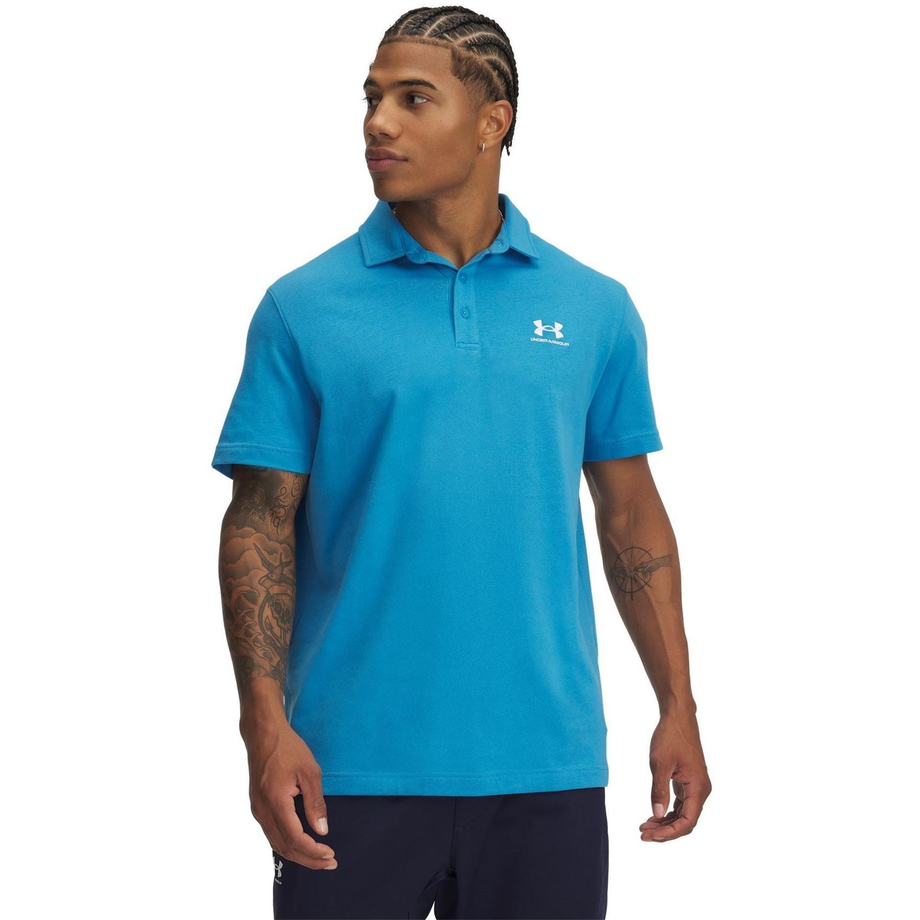 Under Armour Logo Print Short Sleeve Polo Collared Shirt